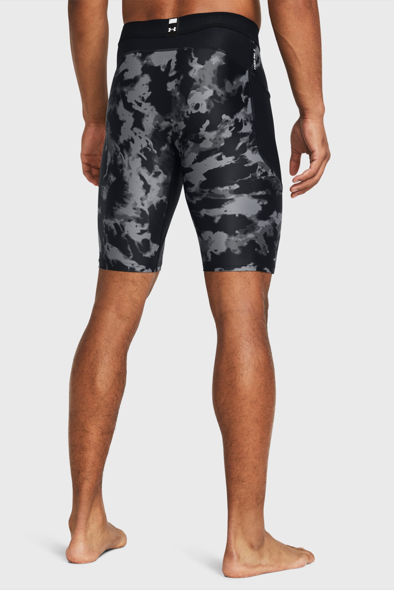 Мужские черные камуфляжные велосипедки UA HG IsoChill Prtd Lg Sts 2