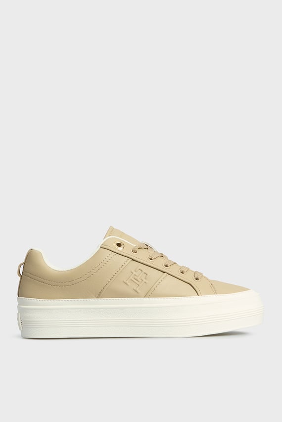 Женские бежевые сникерсы ESSENTIAL VULC SNEAKER MONOGRAM