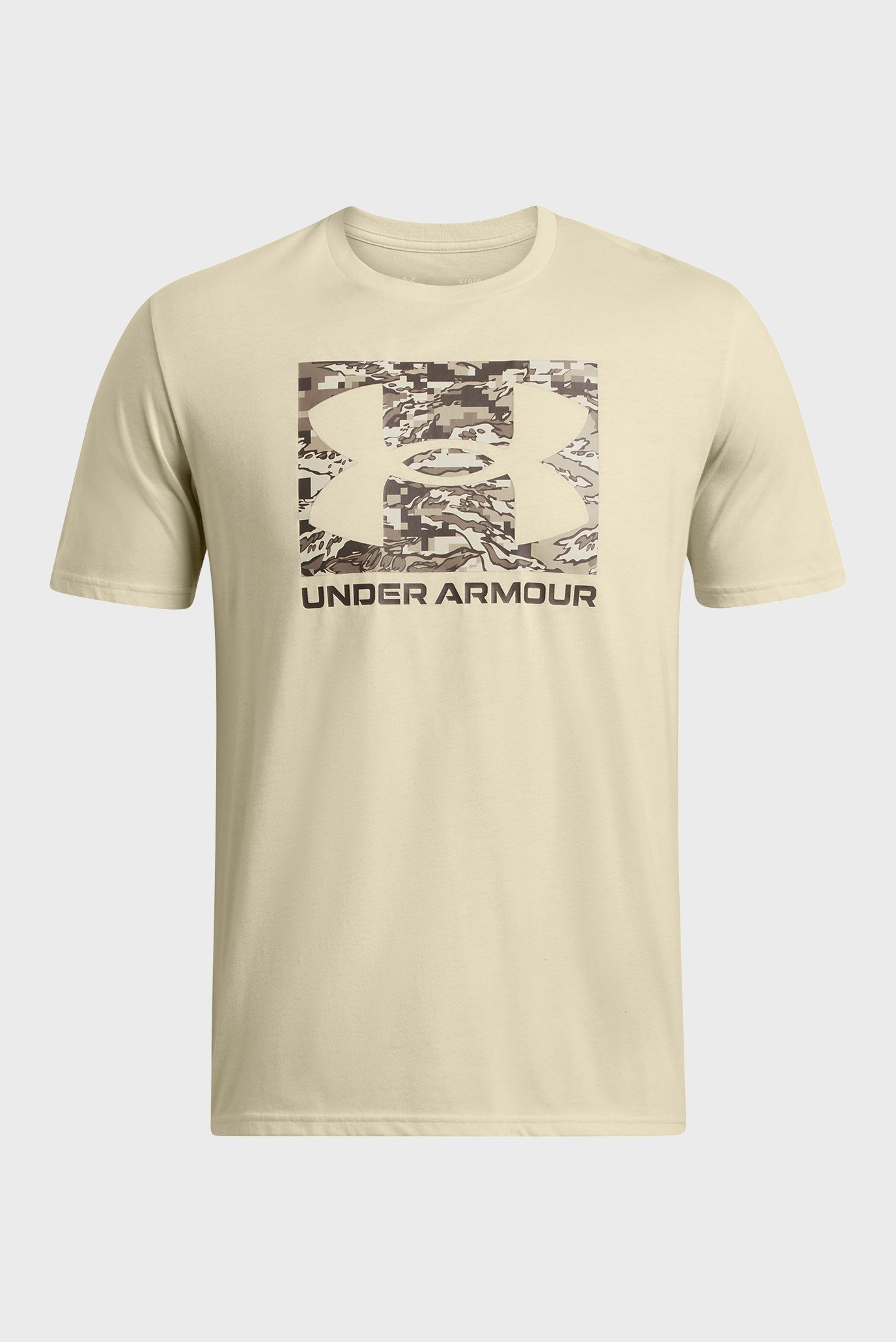 Мужская бежевая футболка UA ABC CAMO BOXED LOGO SSUnder Armour Мужская бежевая футболка UA ABC CAMO BOXED LOGO SS 3