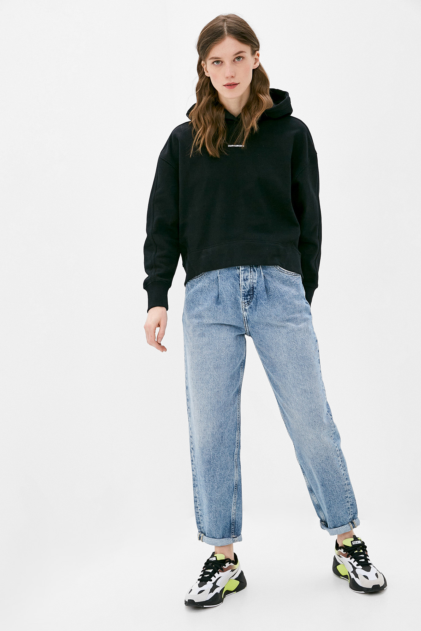 Женские голубые джинсы BAGGY 6