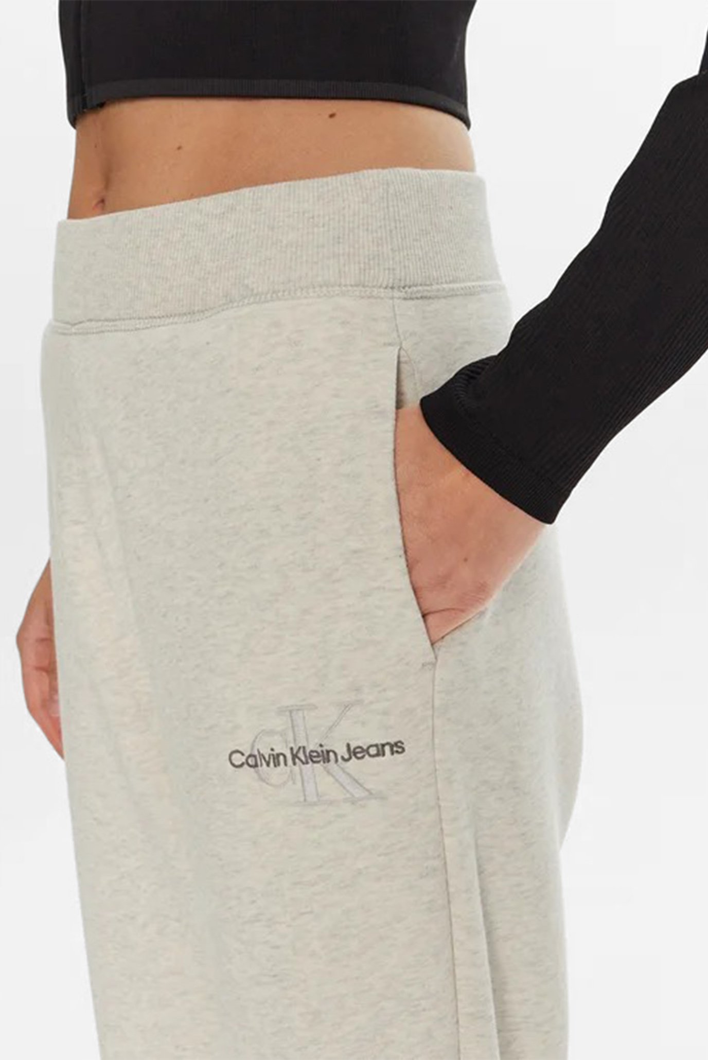 Женские серые спортивные брюки MONOLOGO CUFFED JOG PANT 4