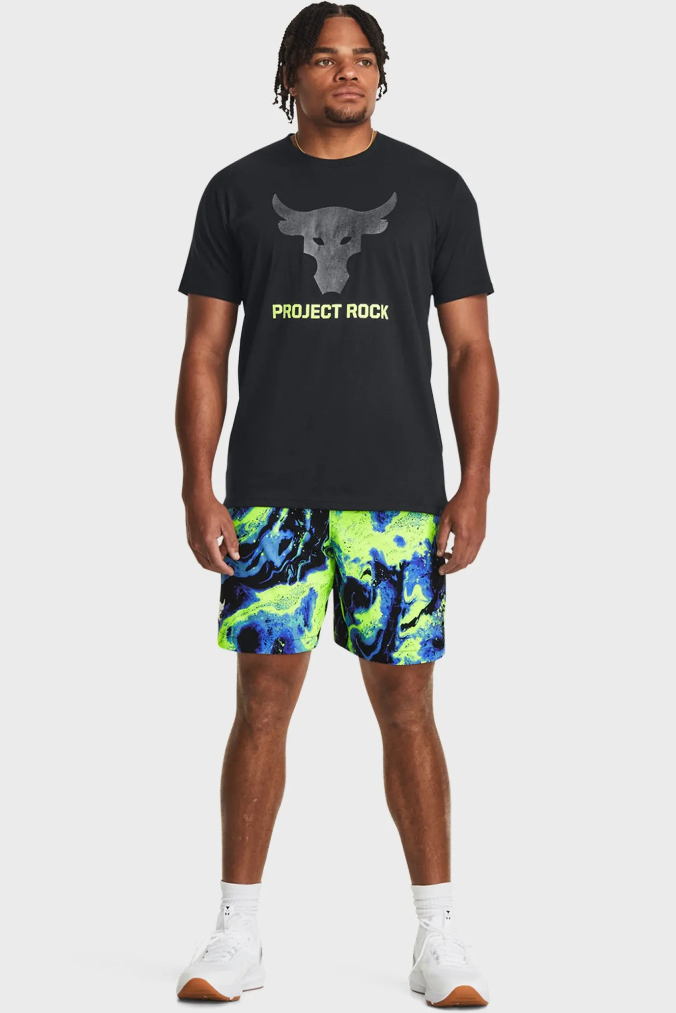 Мужская черная футболка UA PJT ROCK BRAHMA BULL SS 2