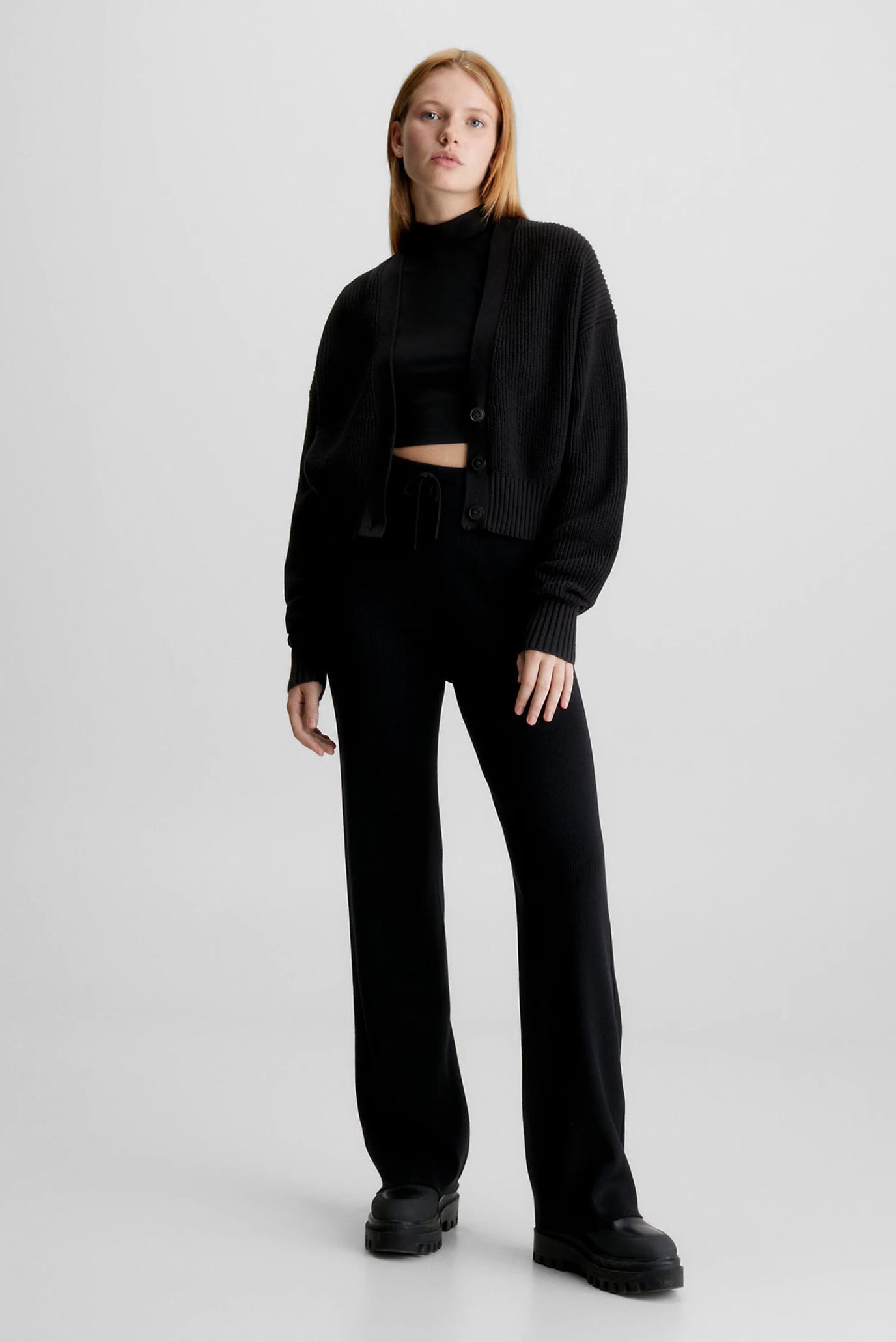 Штаны BADGE STRAIGHT KNITTED PANTS 2