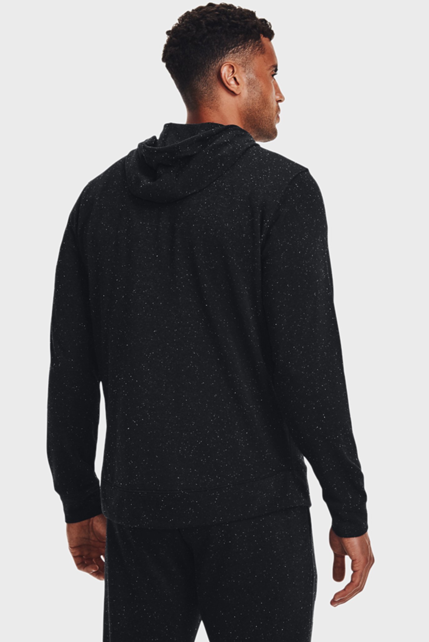 Мужское черное худи UA Rival Try Athlc Dep FZ HD 3