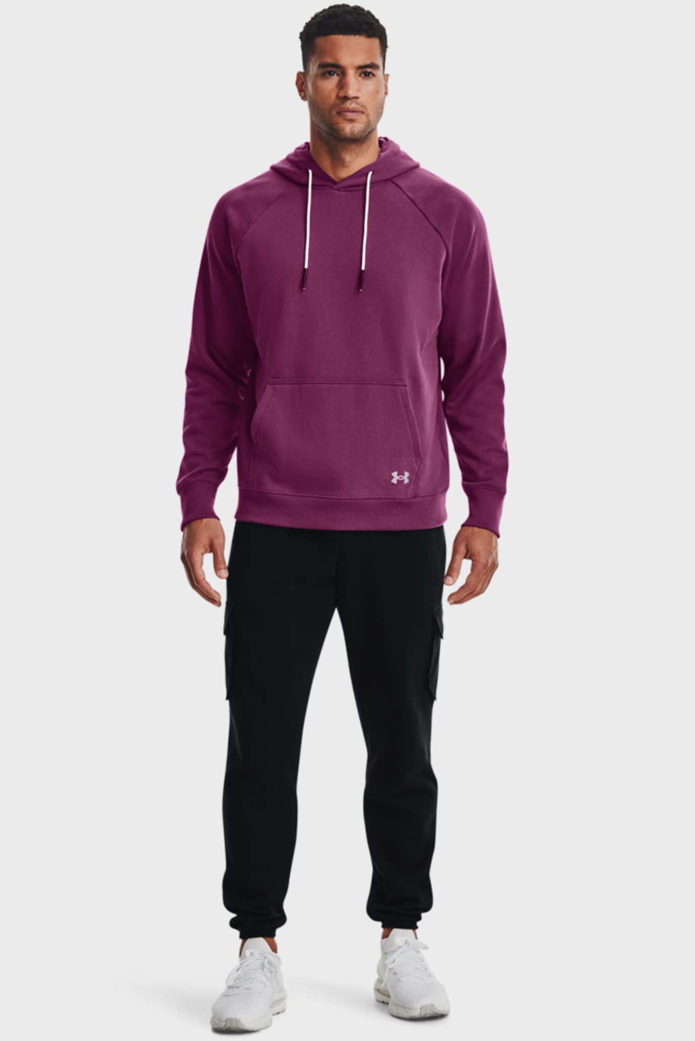 Мужское фиолетовое худи UA BTG Terry Hoodie 10