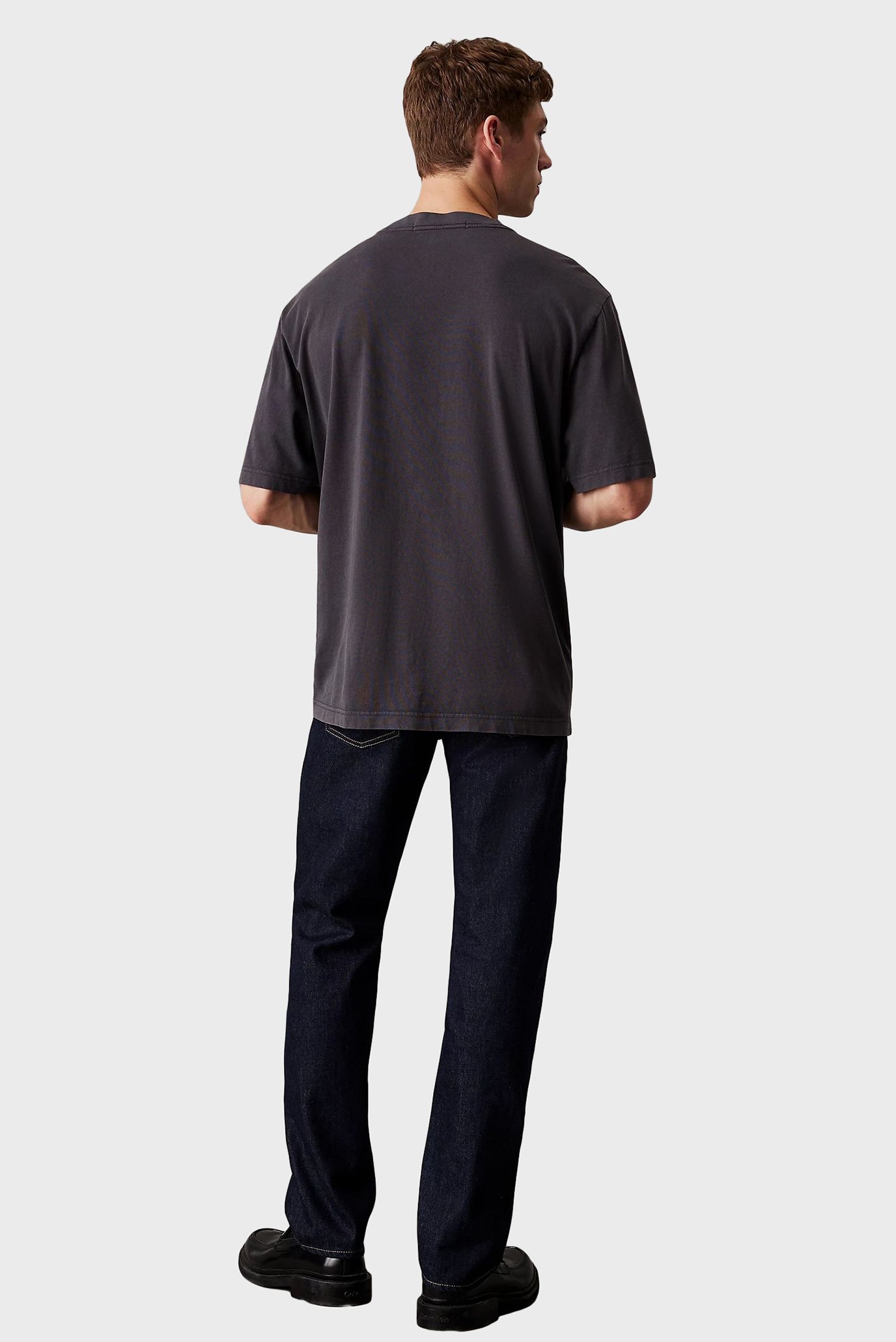Мужская темно-синяя футболка WASHED HEAVY TEE 3
