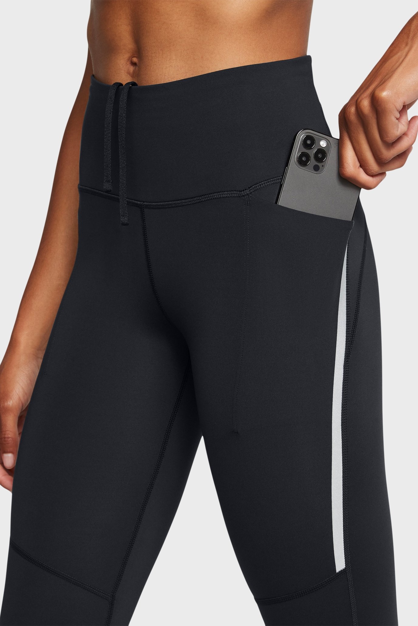 Женские черные тайтсы UA Launch Elite CW Tights 4