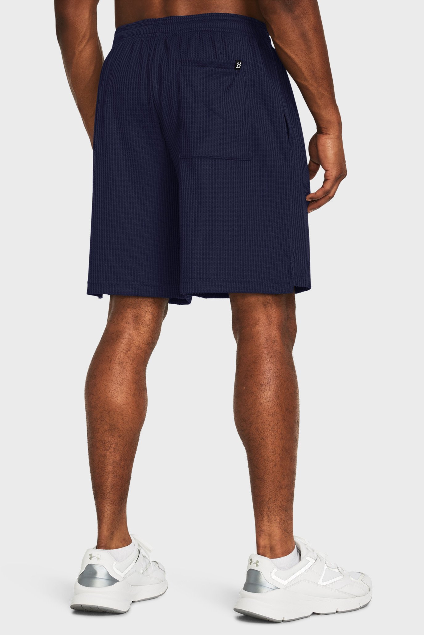 Мужские темно-синие шорты UA Rival Waffle Short 3