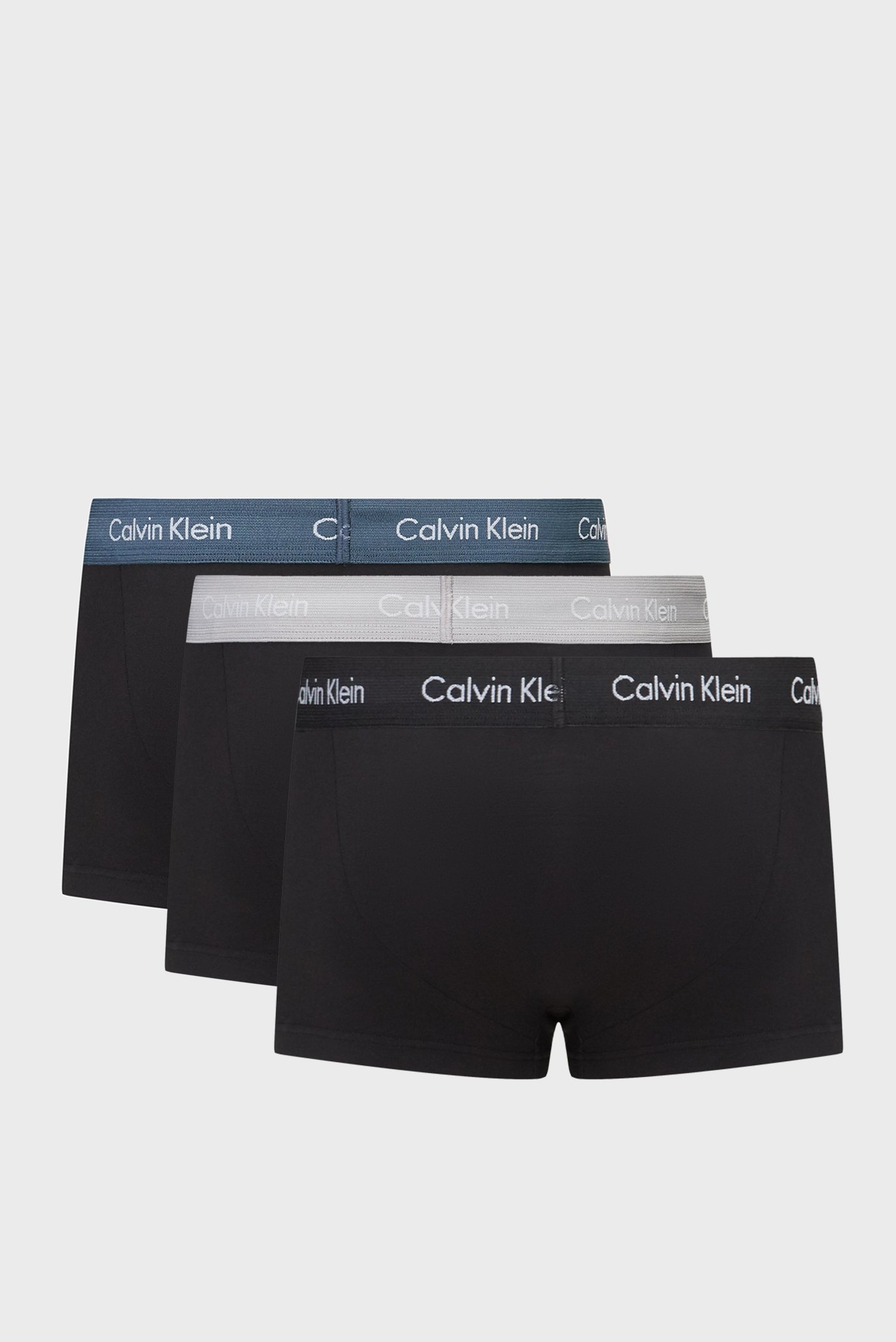 Мужские черные боксеры (3 шт) LOW RISE TRUNKCalvin Klein Мужские черные боксеры (3 шт) LOW RISE TRUNK 7