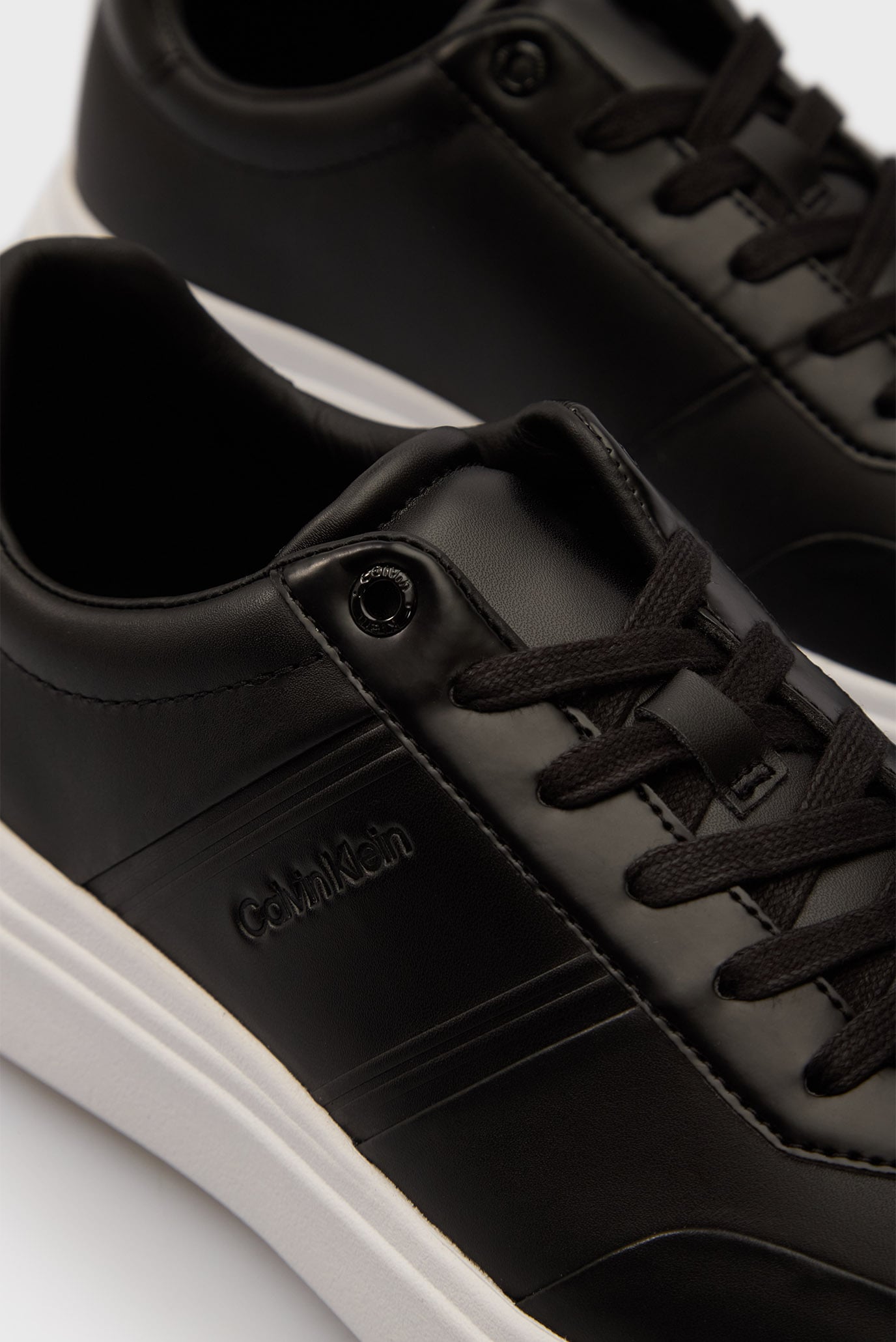 Мужские черные кожаные сникерсы LOW TOP LACE UP 2