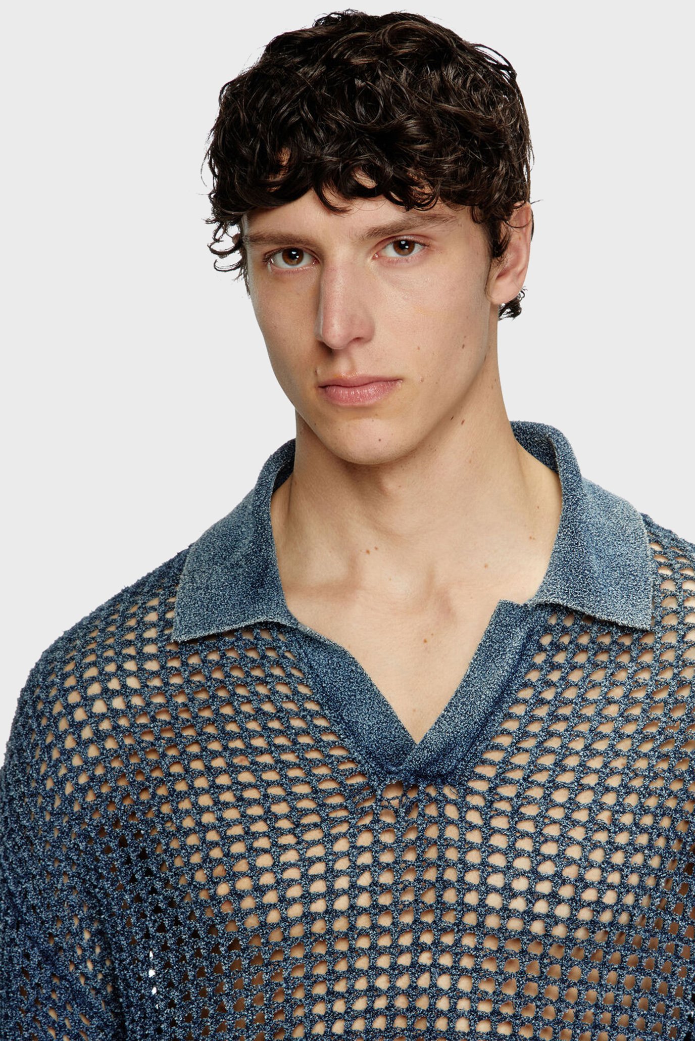 Мужское синее поло K-SQUAREDDiesel Мужское синее поло K-SQUARED 4