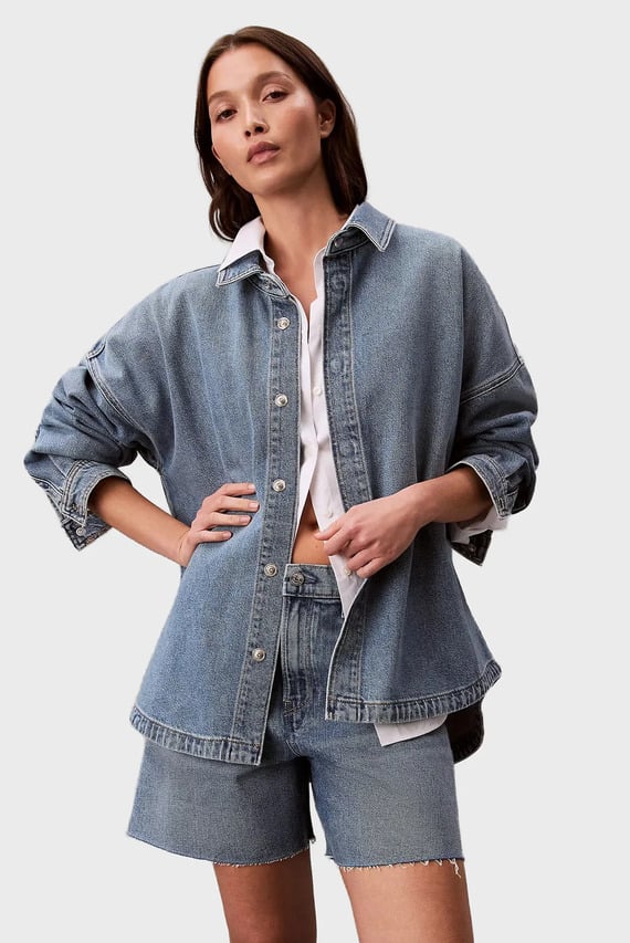 Рубашка DENIM BOYFRIEND SHIRT OVERNIGHT Calvin Klein Jeans