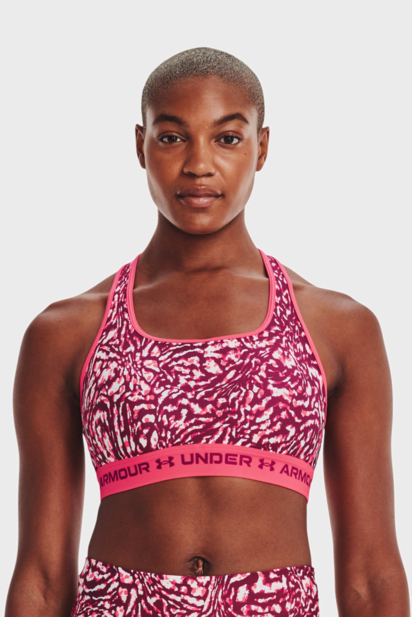 Женский топ с узором UA Crossback Mid Print 5