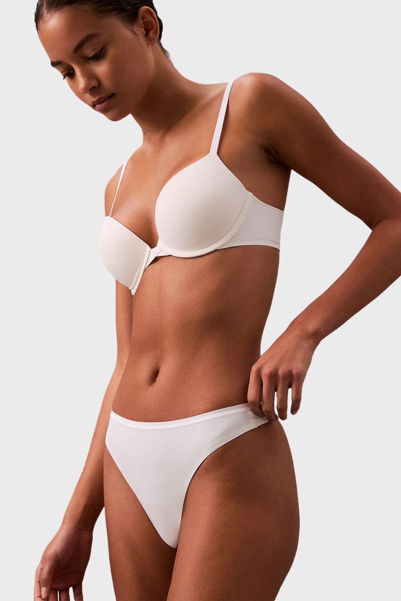 Женские белые трусики HIGH LEG BRIEF 4