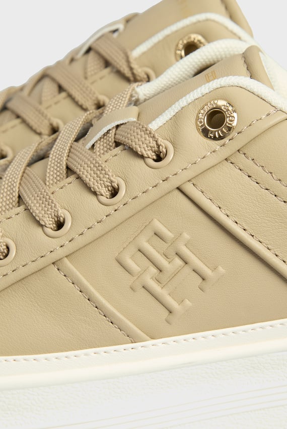 Женские бежевые сникерсы ESSENTIAL VULC SNEAKER MONOGRAM