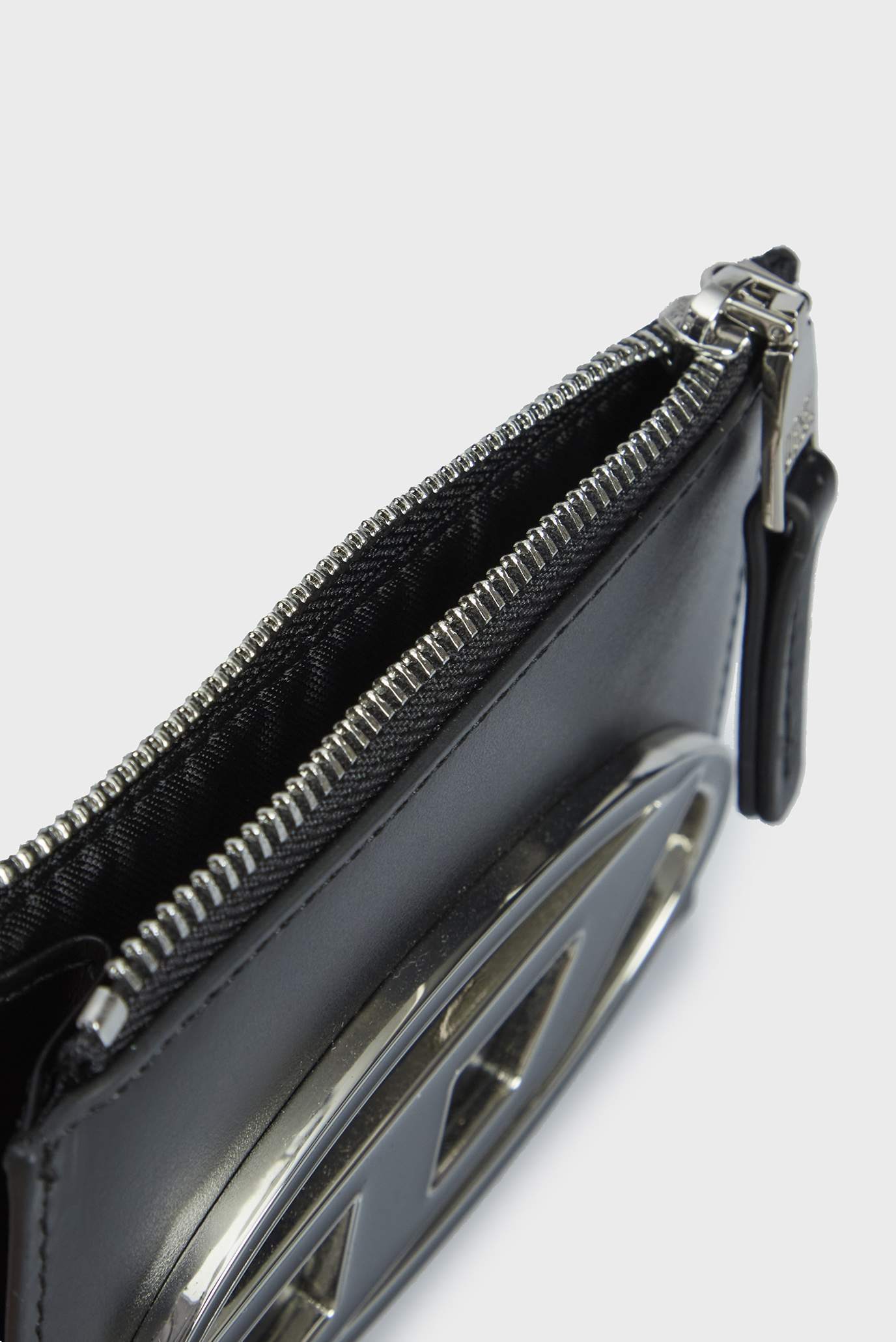 Женский черный кожаный кардхолдер 1DR 5