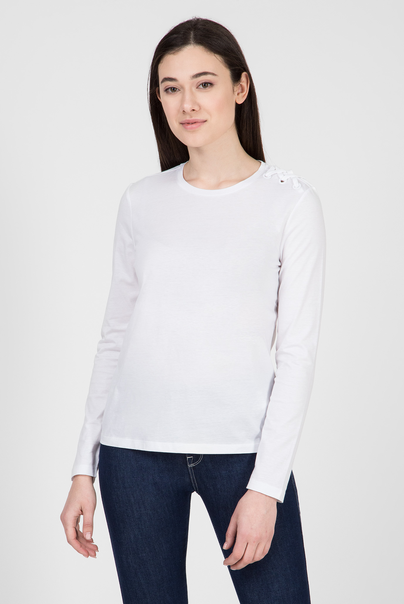 Женский белый лонгслив KRISTIE 6