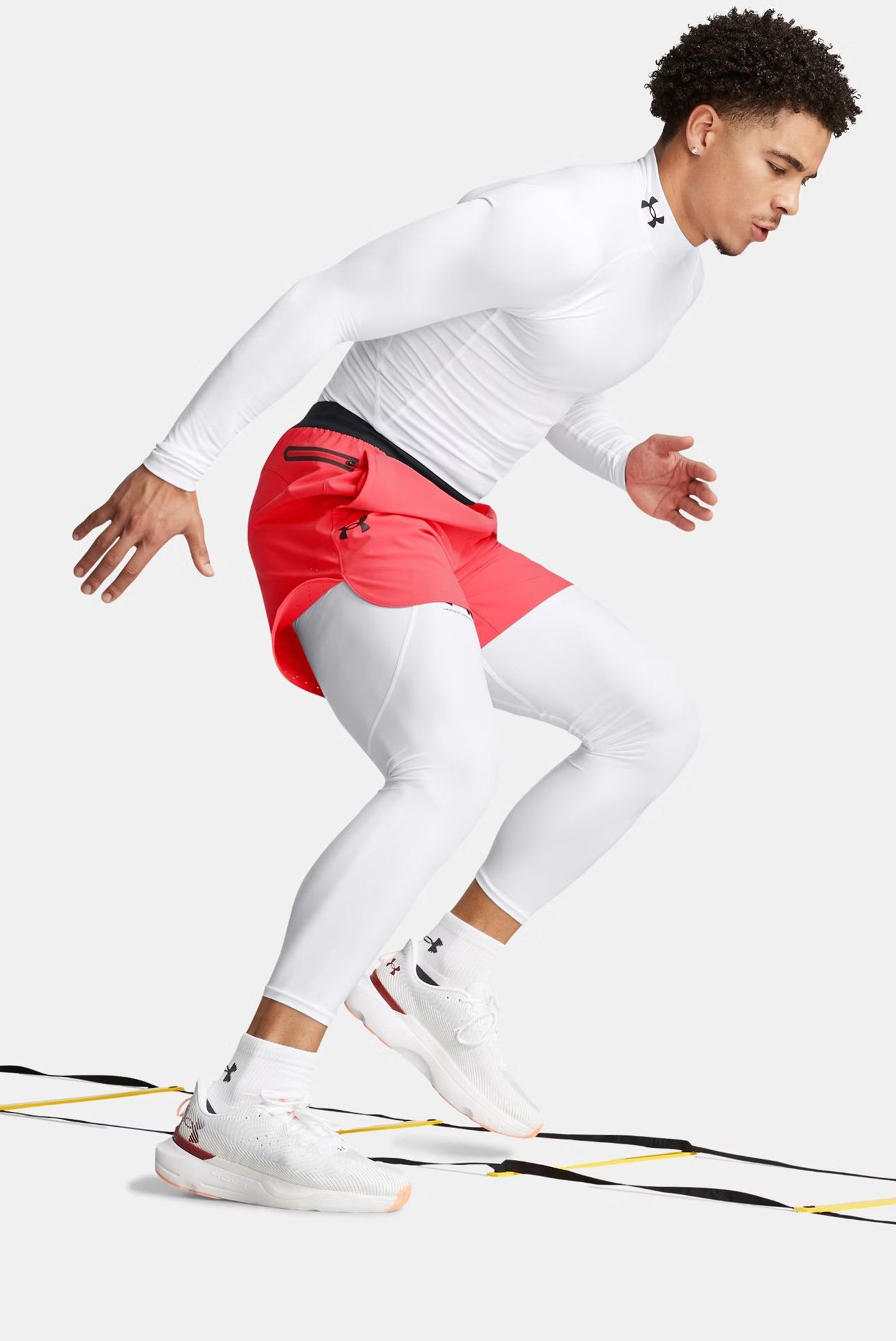 Мужские красные шорты UA Peak Woven Shorts 2