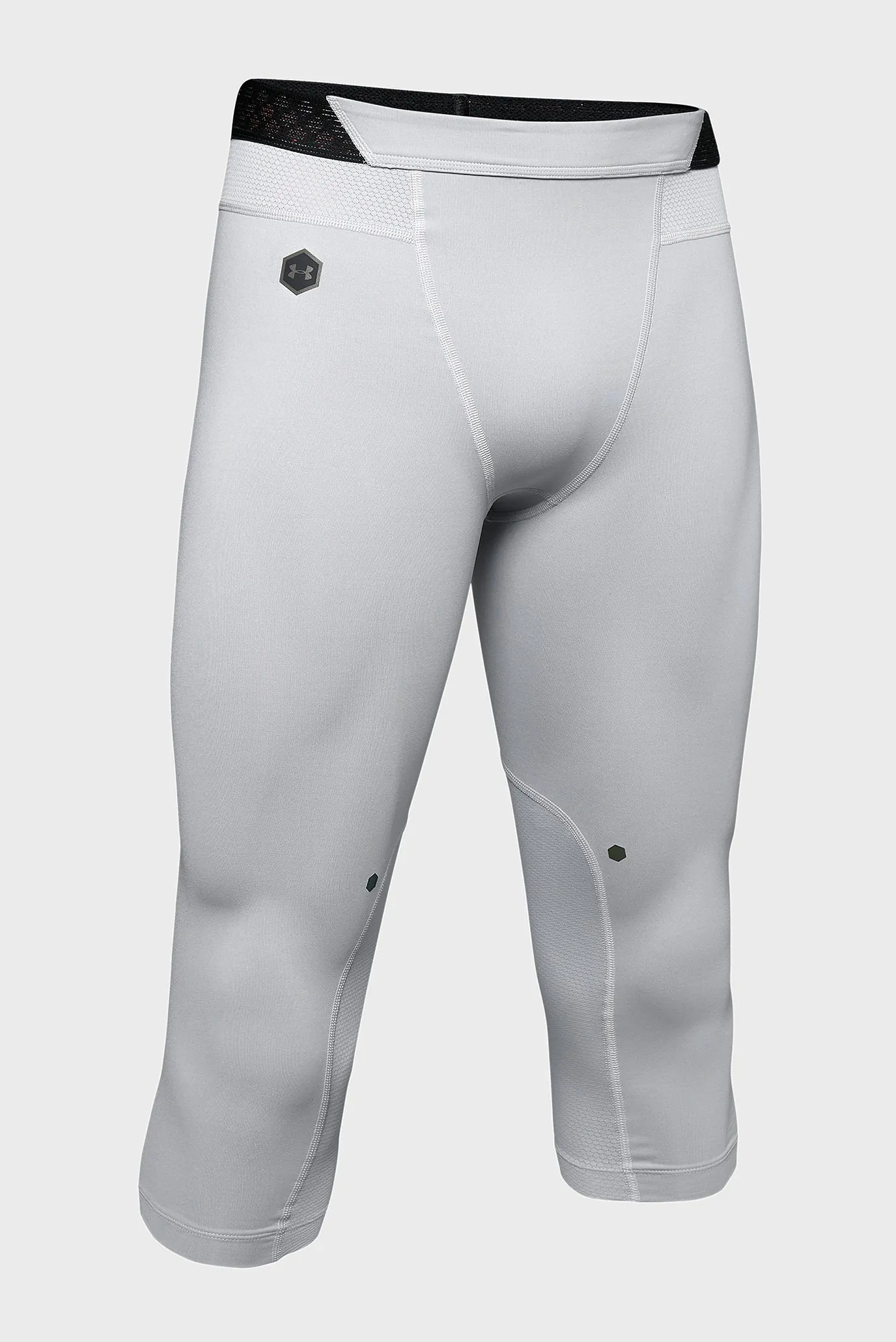 Мужские светло-серые тайтсы UA RUSH ™ 3/4 4
