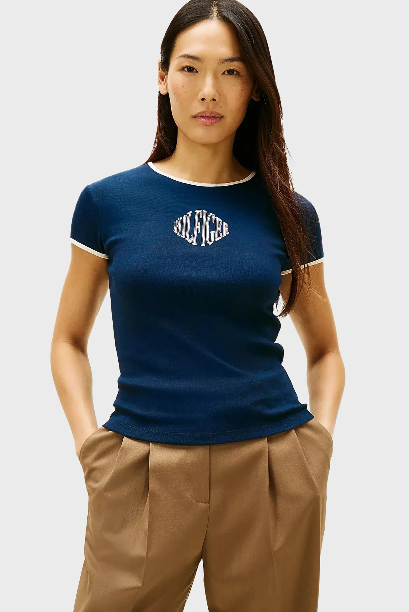 Футболка VARSITY SLIM RINGER TEE 1