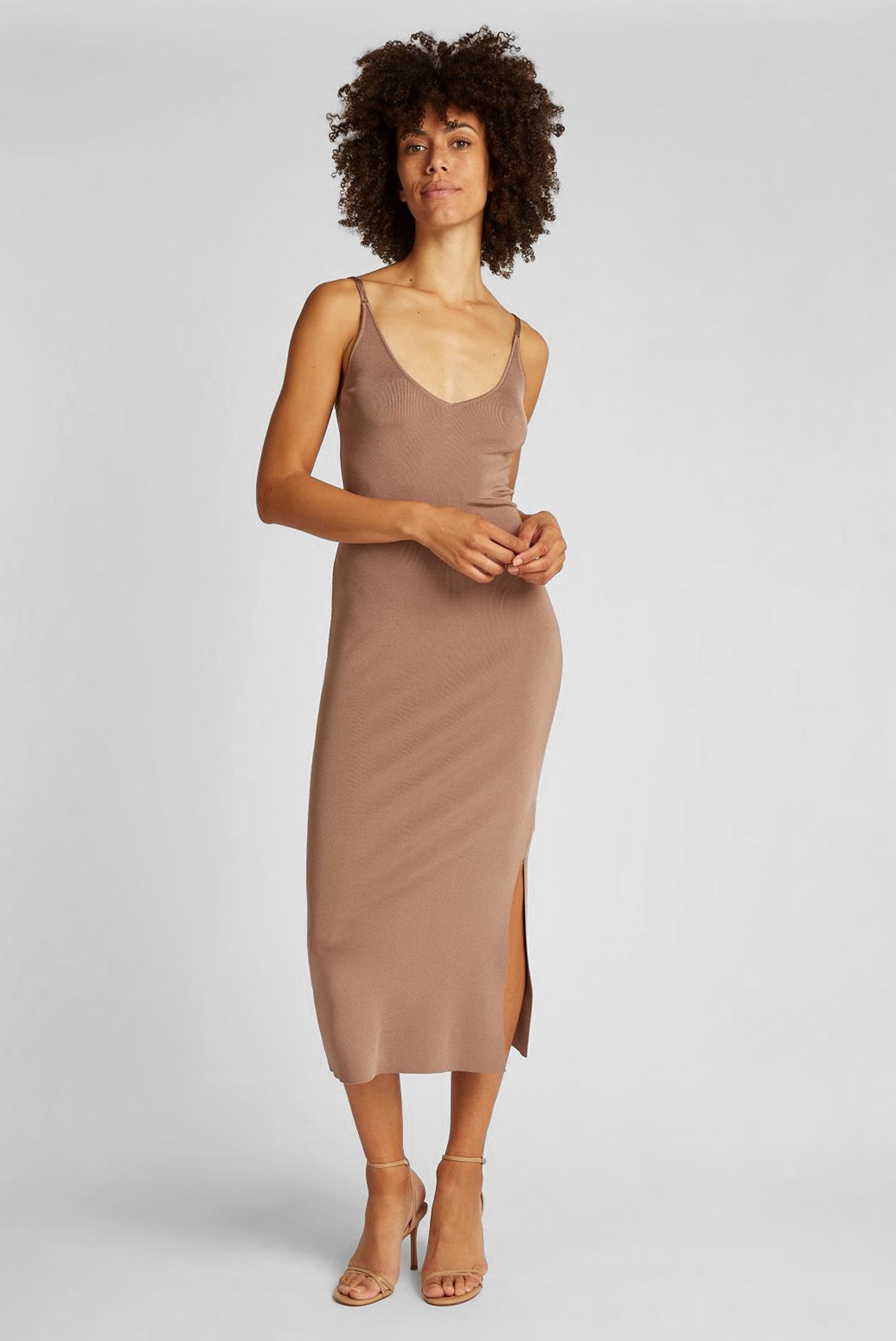 Платье SHINE VISCOSE KNIT SLIP DRESS 1