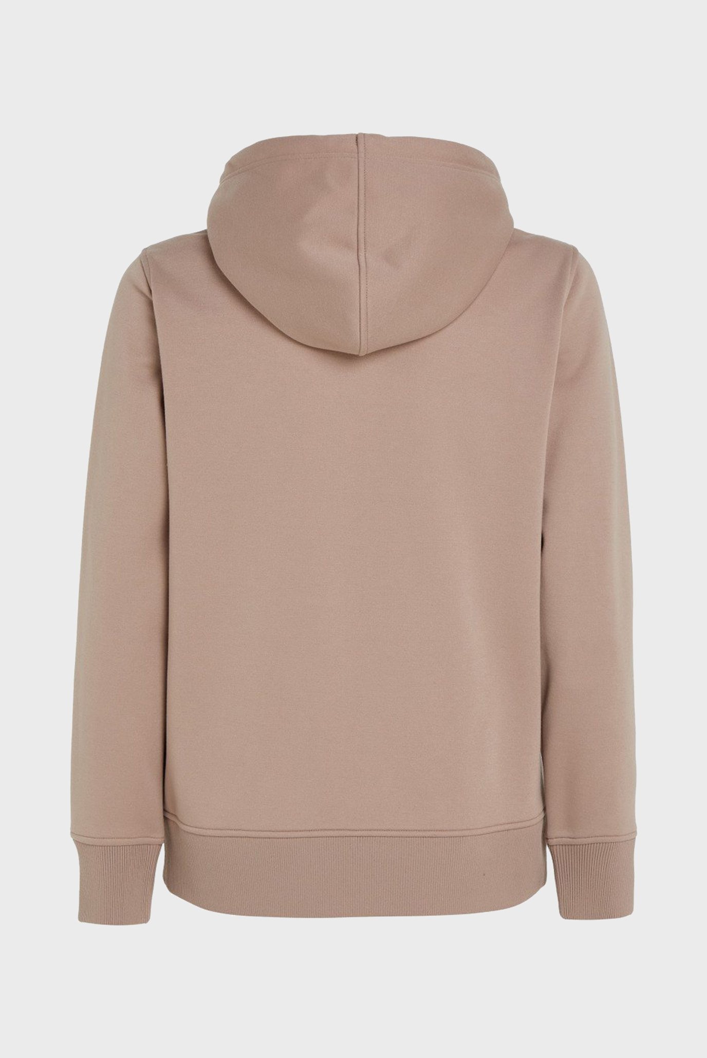 Мужское бежевое худи LOGO TAPE ZIP THROUGH 2