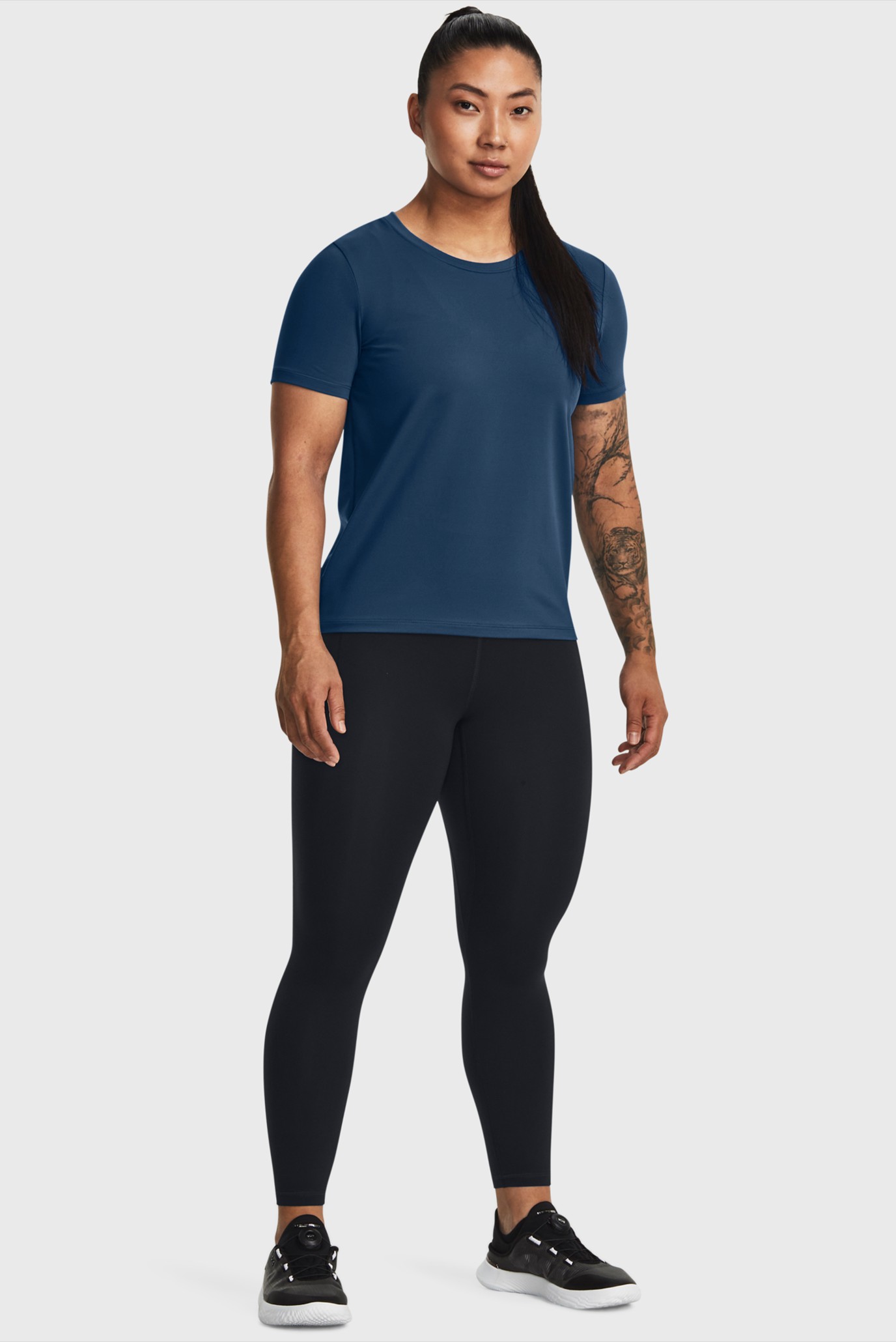 Женская темно-синяя футболка UA Meridian SS 2