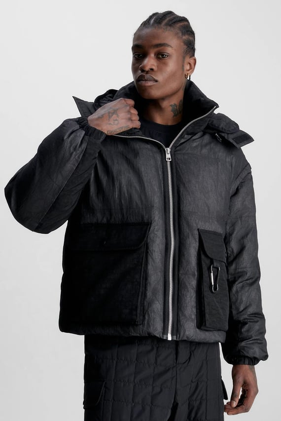Куртка зимняя QUILTED MESH PUFFER JACKET