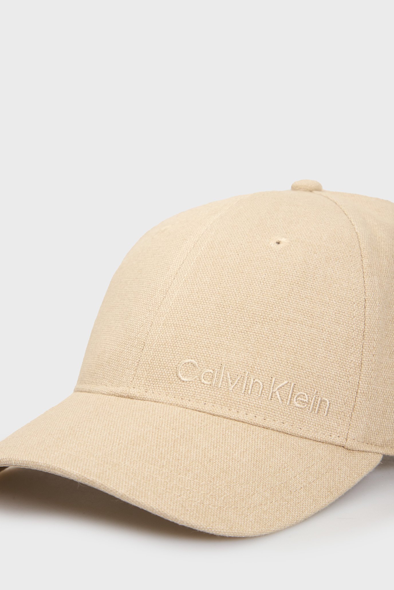 Мужская бежевая льняная кепка LINEN BB CAP 3