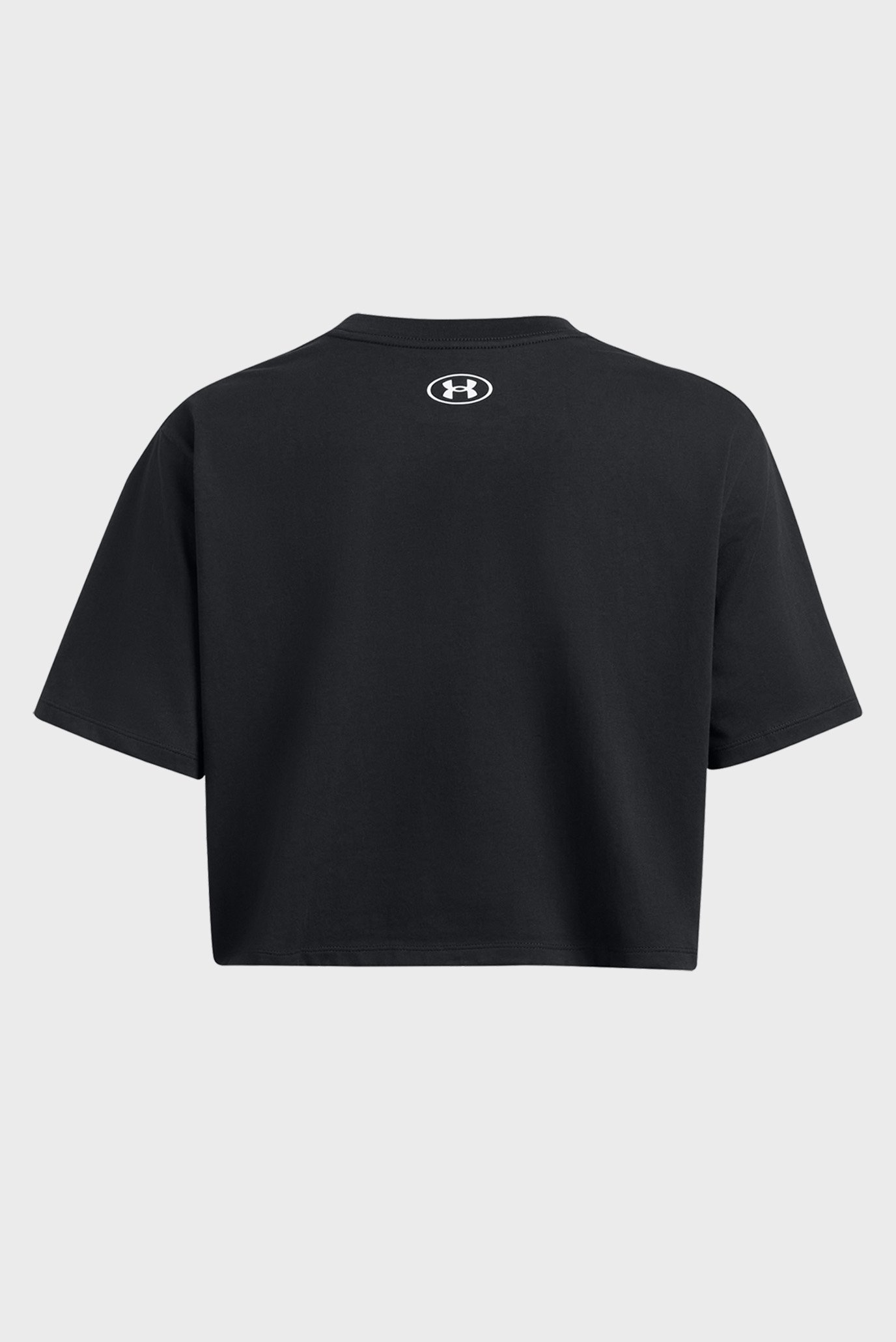 Женская черная футболка UA W BOXY CROP LOGO 4