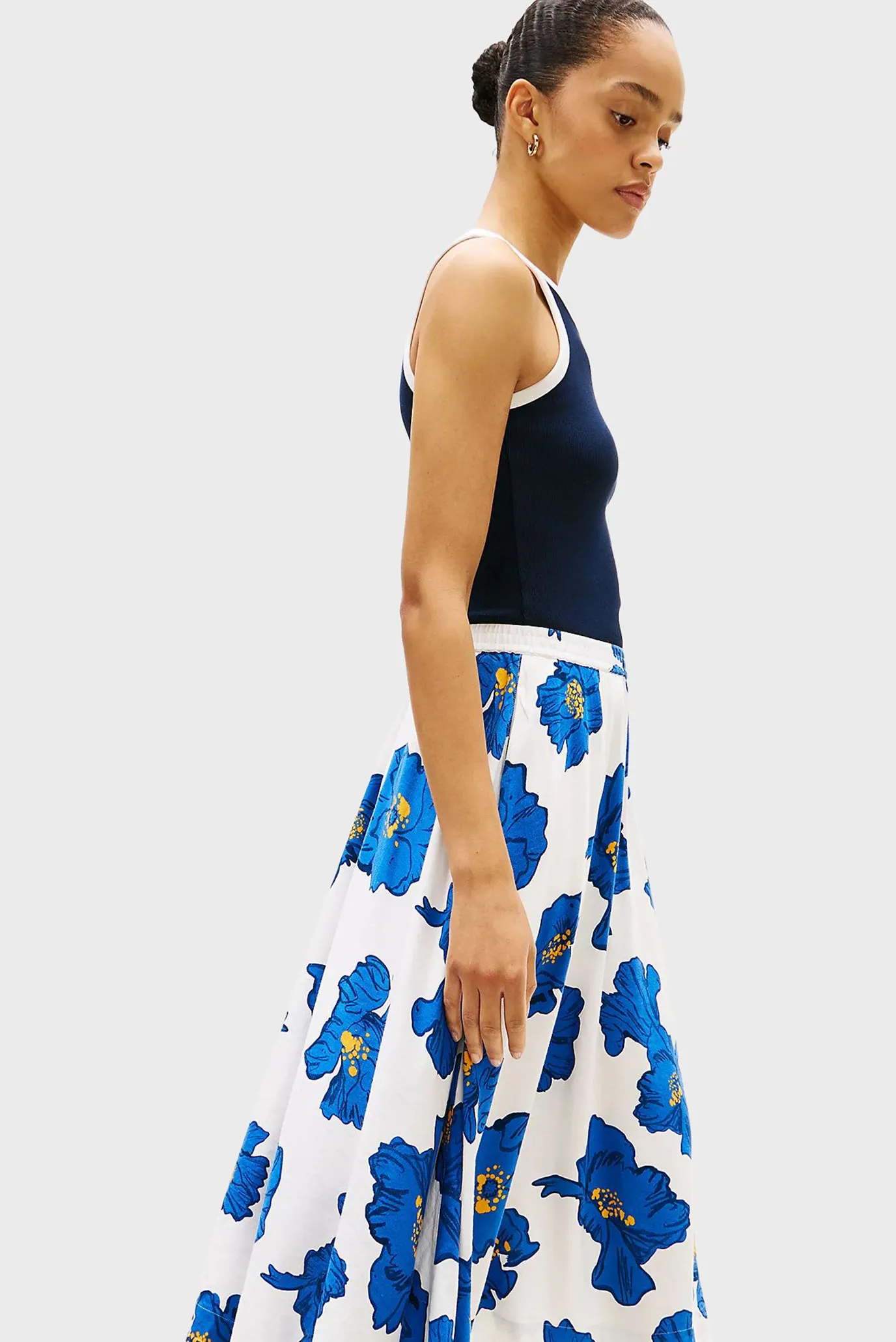 Юбка VIS LINEN VOLUME MIDI SKIRT 4