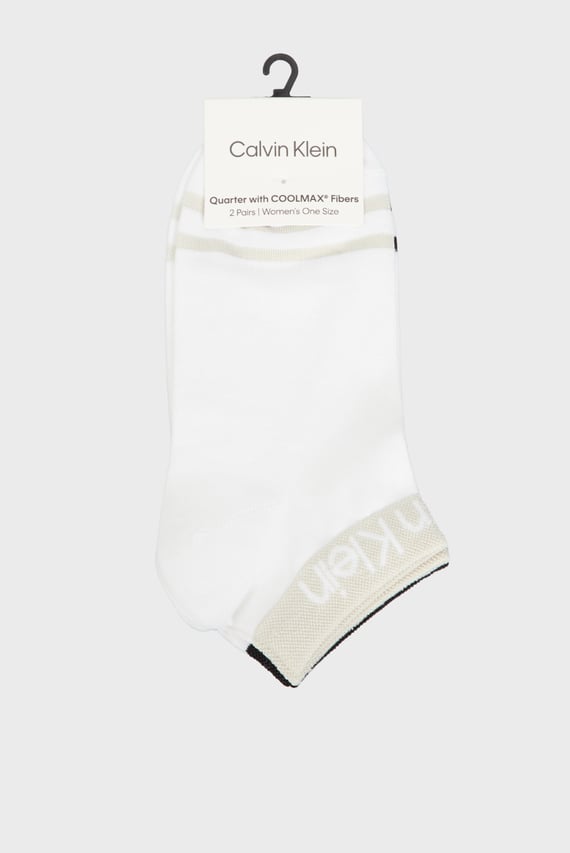 Носки CK WOMEN QUARTER 2P LOGO WELT Calvin Klein Носки CK WOMEN QUARTER 2P LOGO WELT Calvin Klein