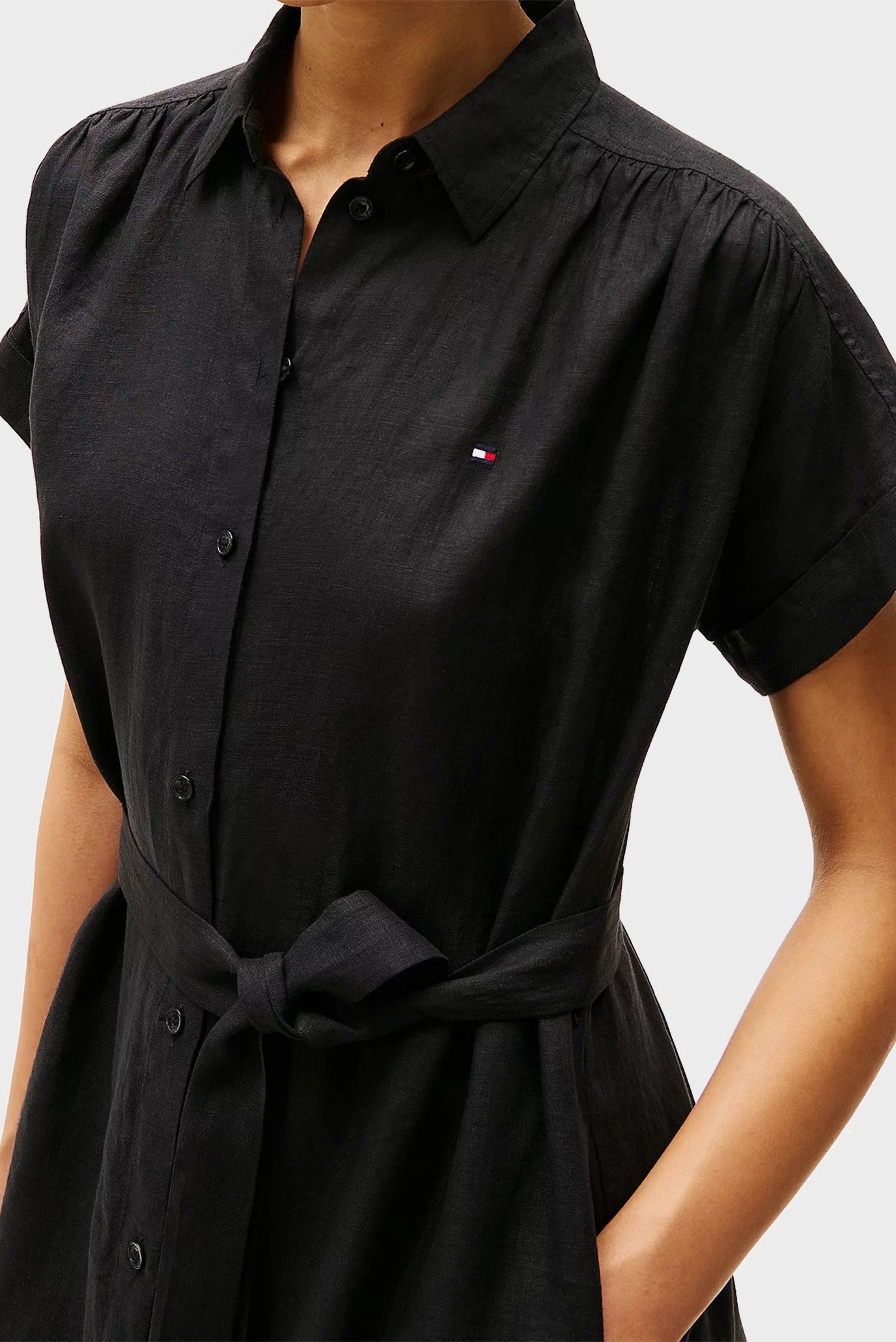 Платье ESS LINEN S S MIDI SHIRT DRESS 4