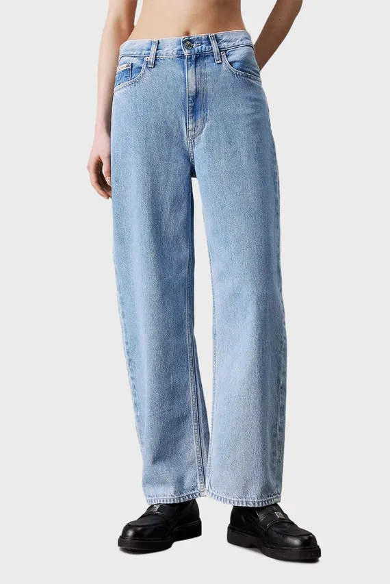 Женские голубые джинсы BARREL Calvin Klein Jeans