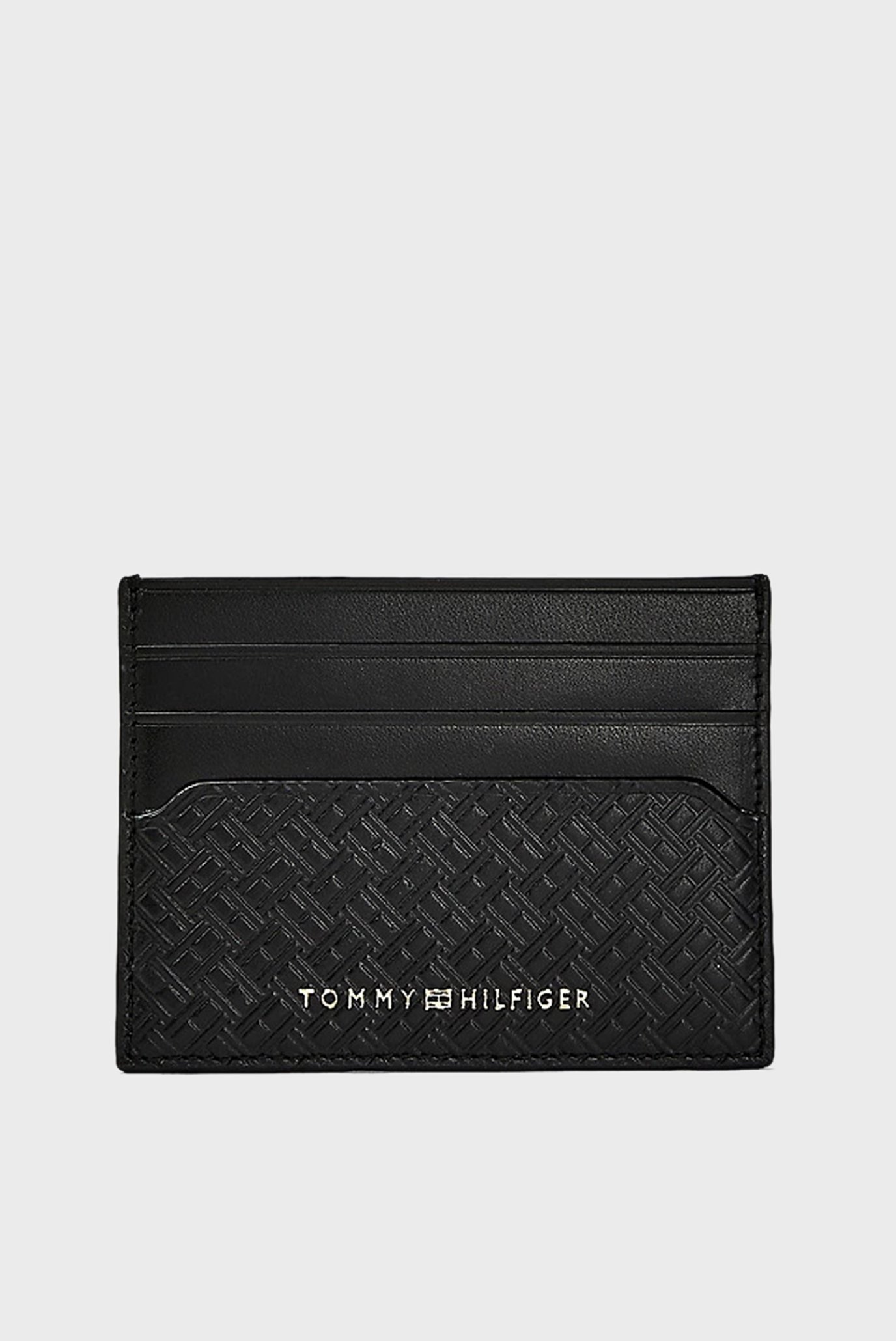 Мужской черный кожаный кардхолдер PREMIUM LEATHER MONO CC 1