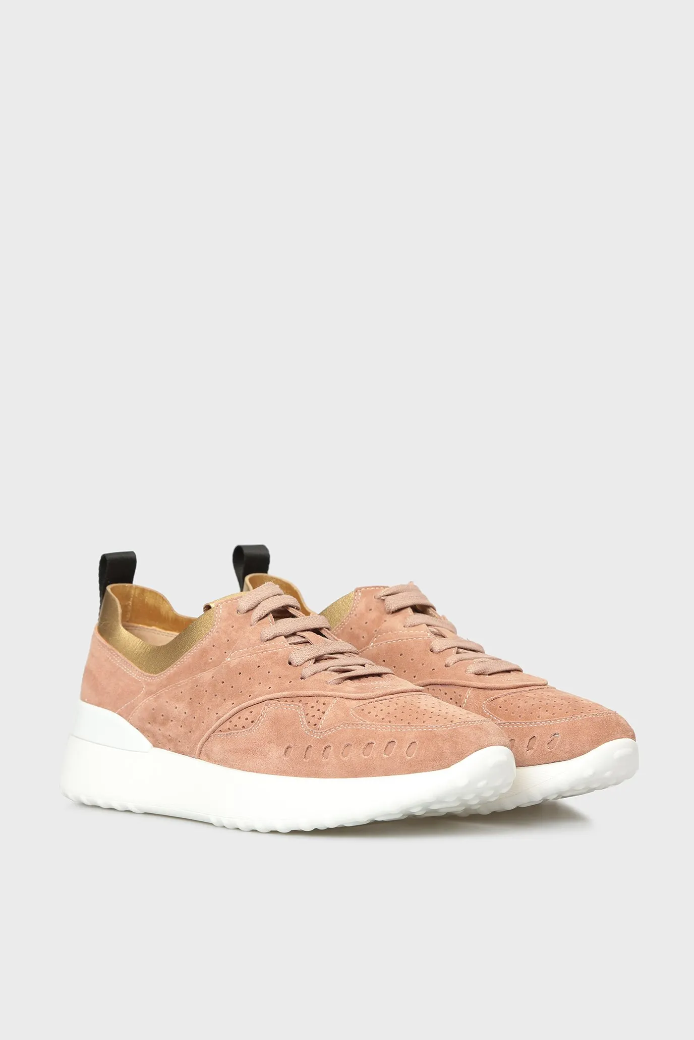 Женские бежевые замшевые кроссовки Garcia 2