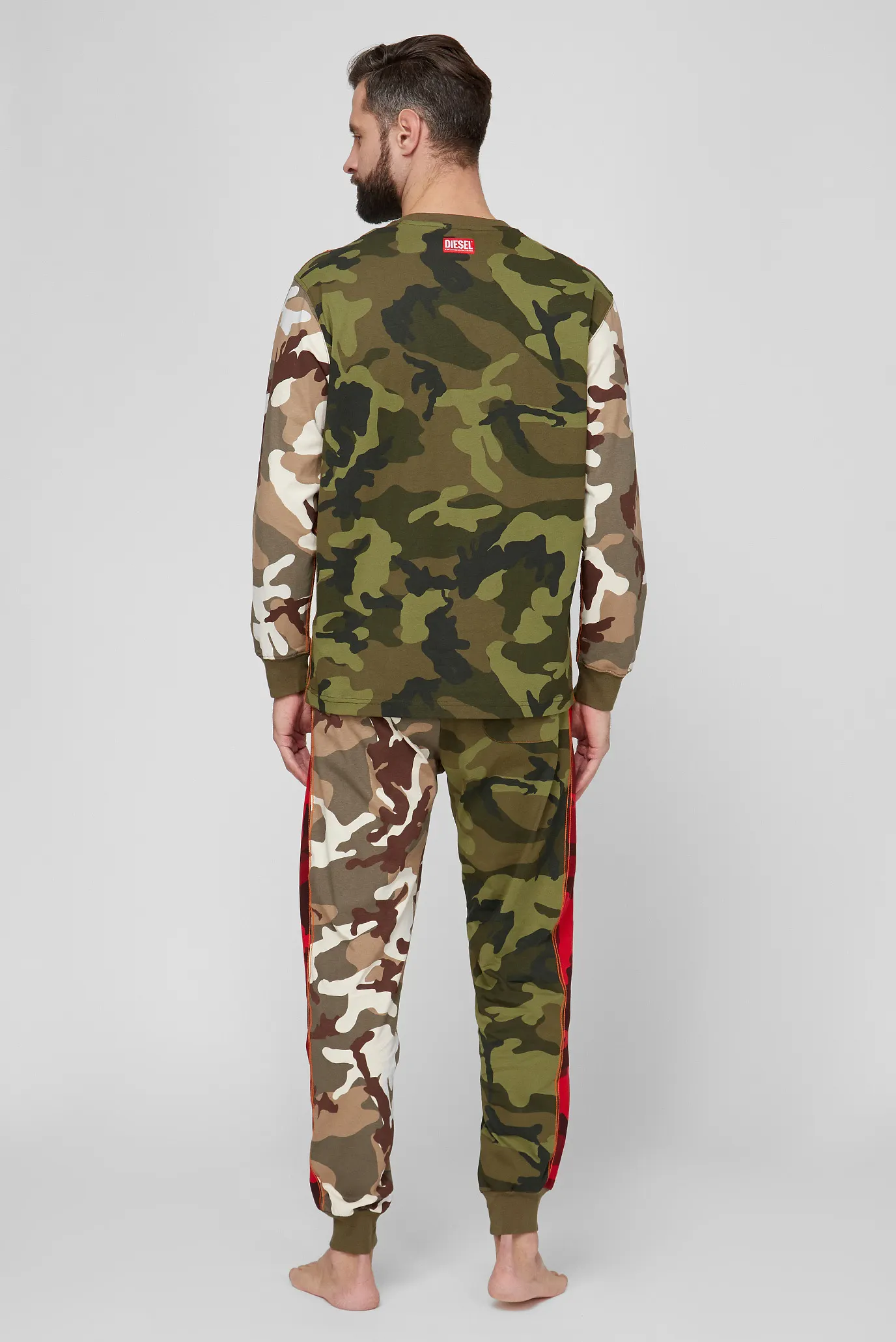 Мужская камуфляжная пижама (лонгслив, брюки) 9