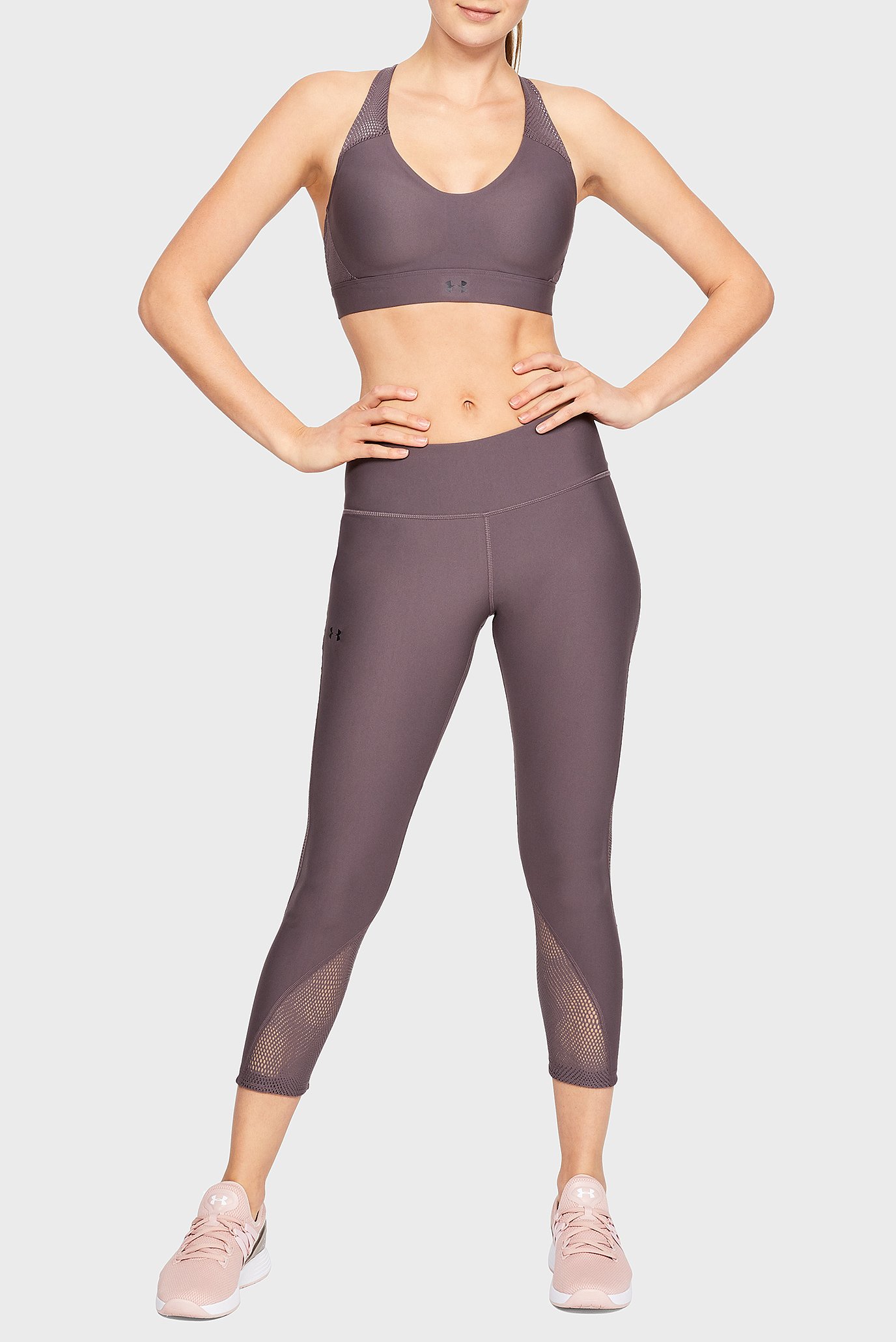 Женские коричневые тайтсы UA Vanish Mesh CropUnder Armour Женские коричневые тайтсы UA Vanish Mesh Crop 3