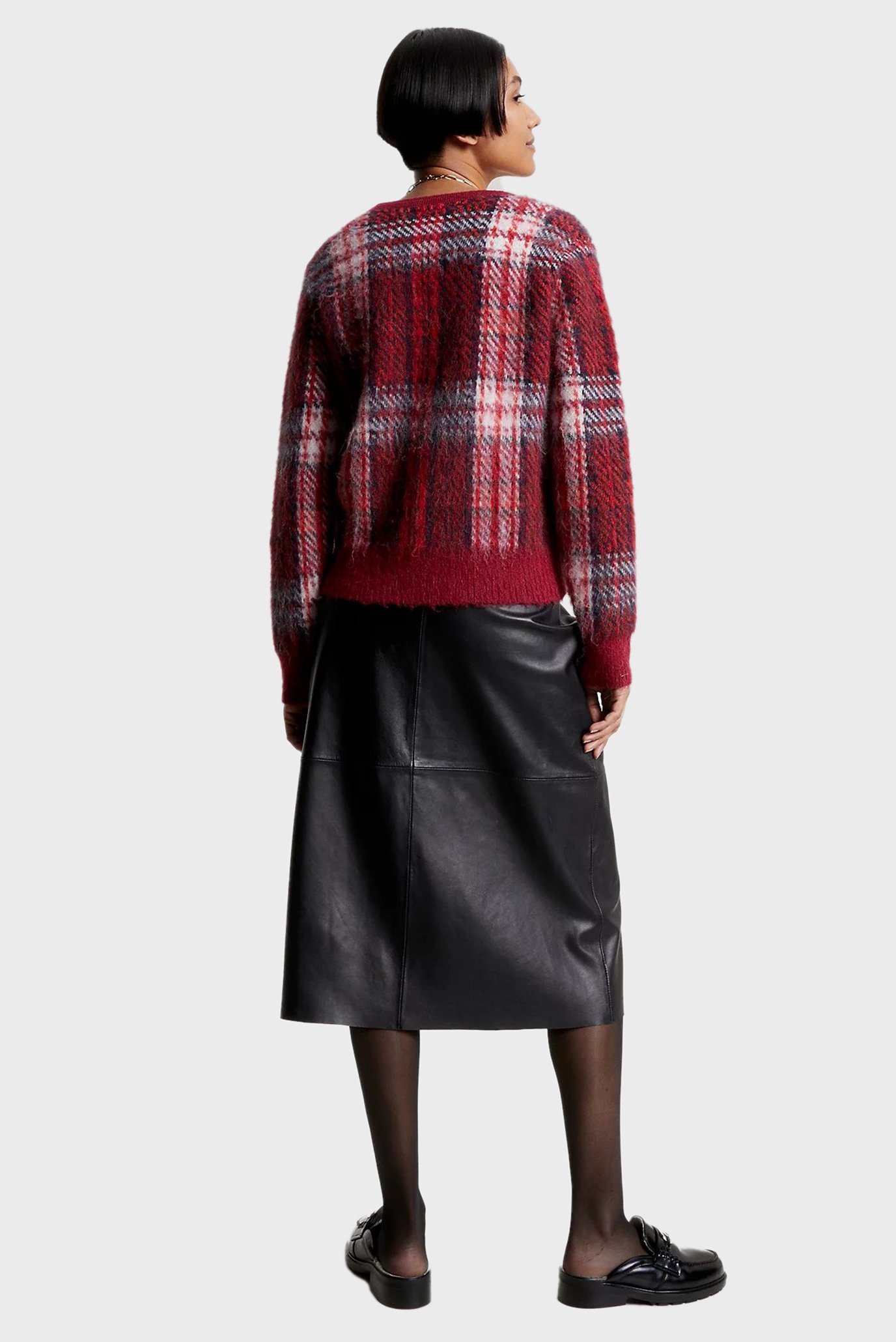 Кардиган IMD TARTAN CHECK CROP V-NK CARDI 3
