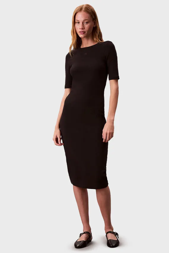 Платье HS CTN CONTOUR 1X1 RIB MIDI DRES Calvin Klein Jeans