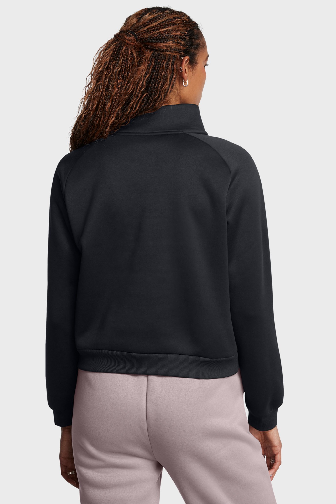 Женская черная спортивная кофта UA Armour Flc Pro HZ 3