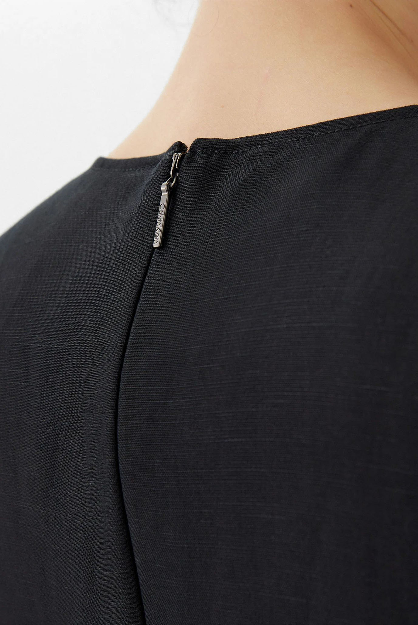 Женское черное платье NS V NECK 4