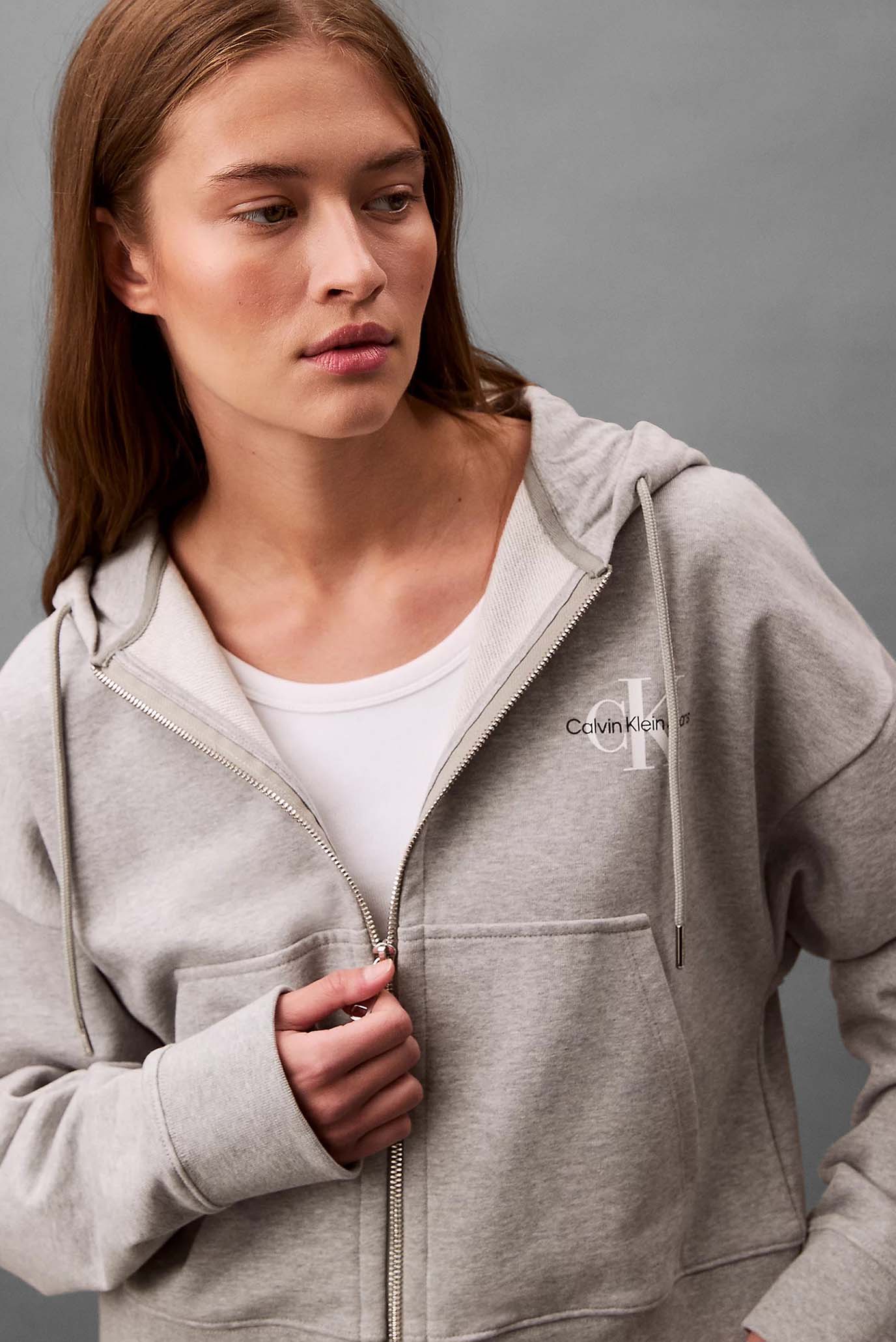 Реглан MONOLOGO FRENCH TERRY FZ BF HOODCalvin Klein Jeans Реглан MONOLOGO FRENCH TERRY FZ BF HOOD 6