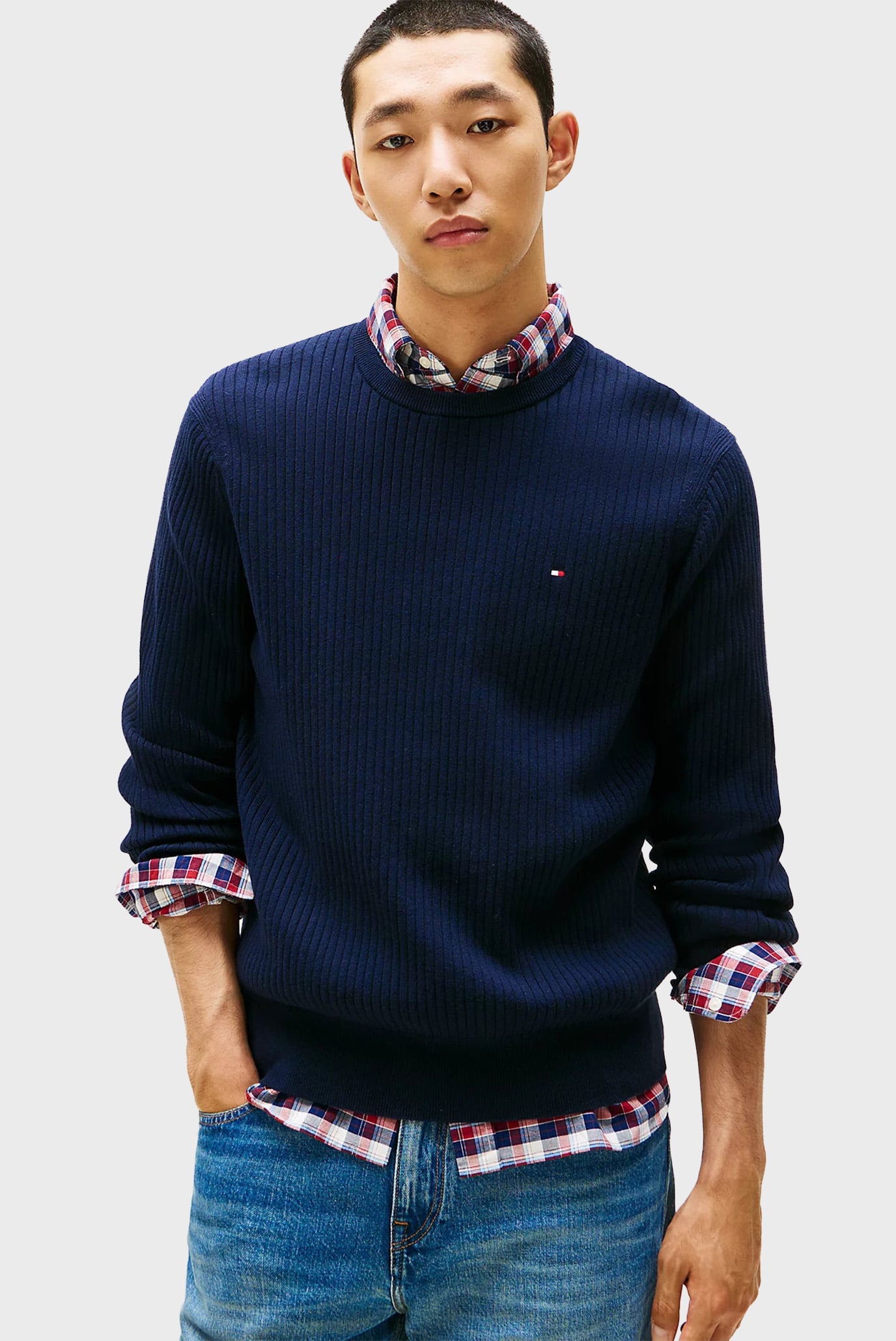 Свитер PIMA CTN CASH STRUCTURE CREW 1