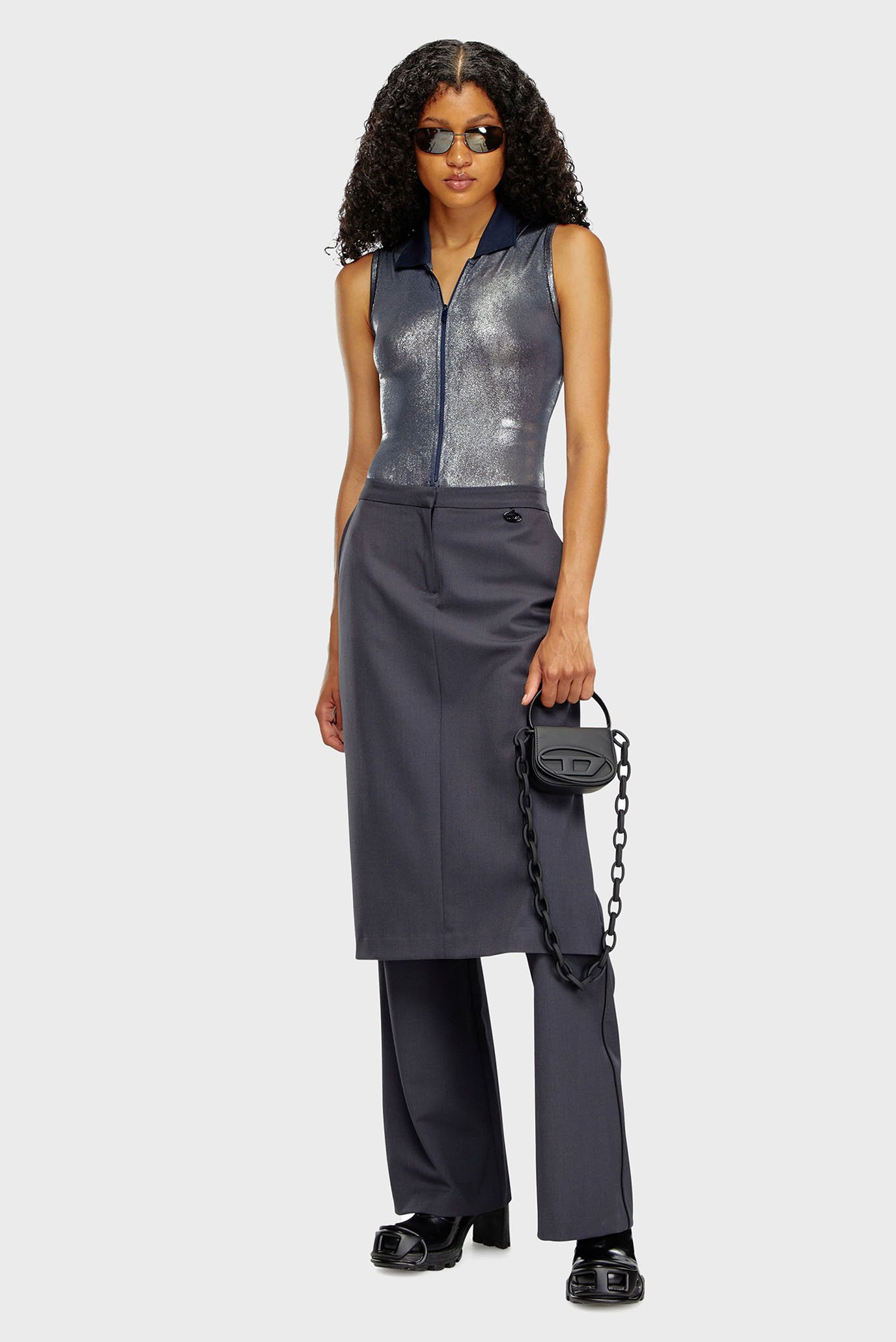 Женские серые брюки P-EARL 3