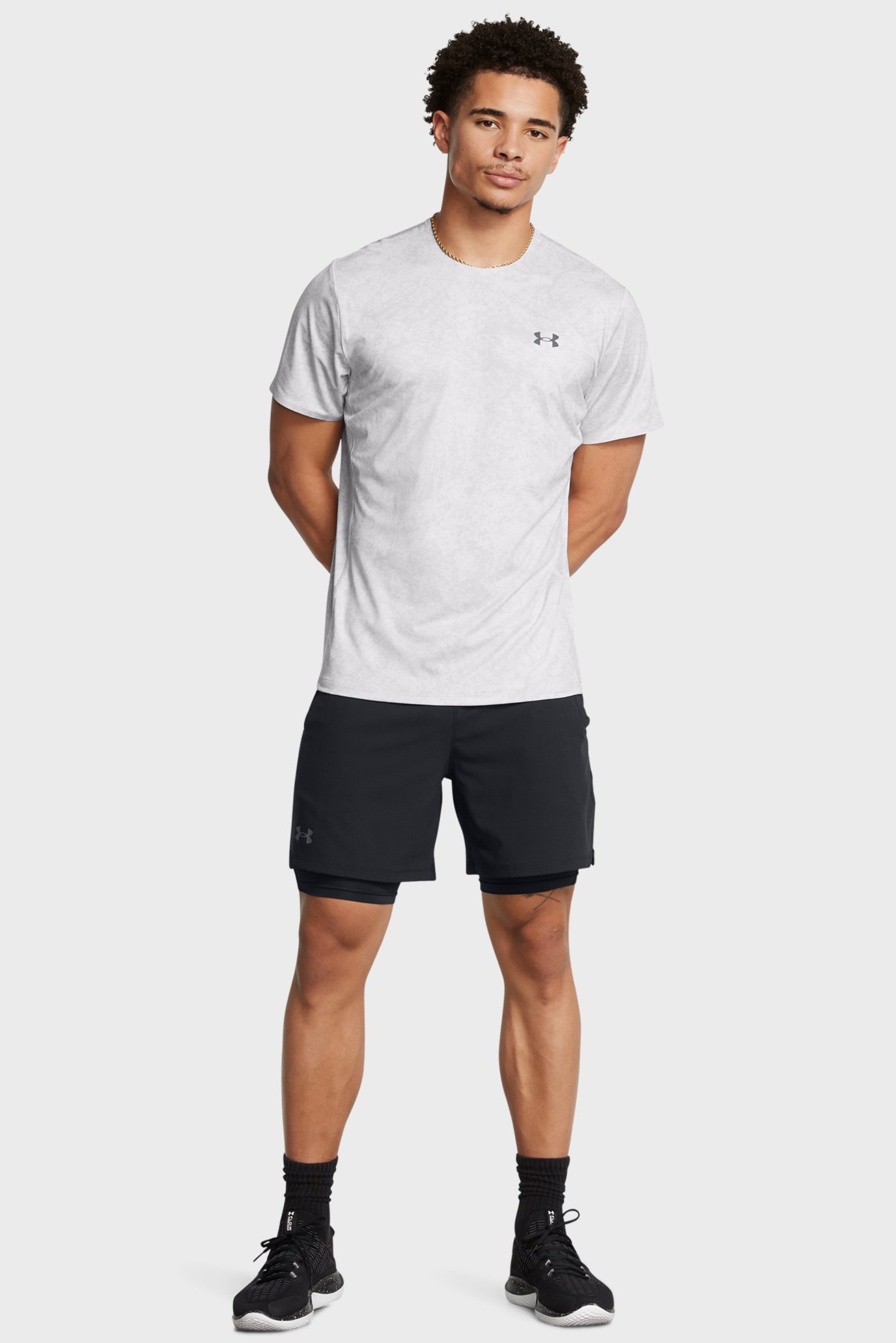 Мужская светло-серая футболка Vanish Elite Vent Prtd SS 3