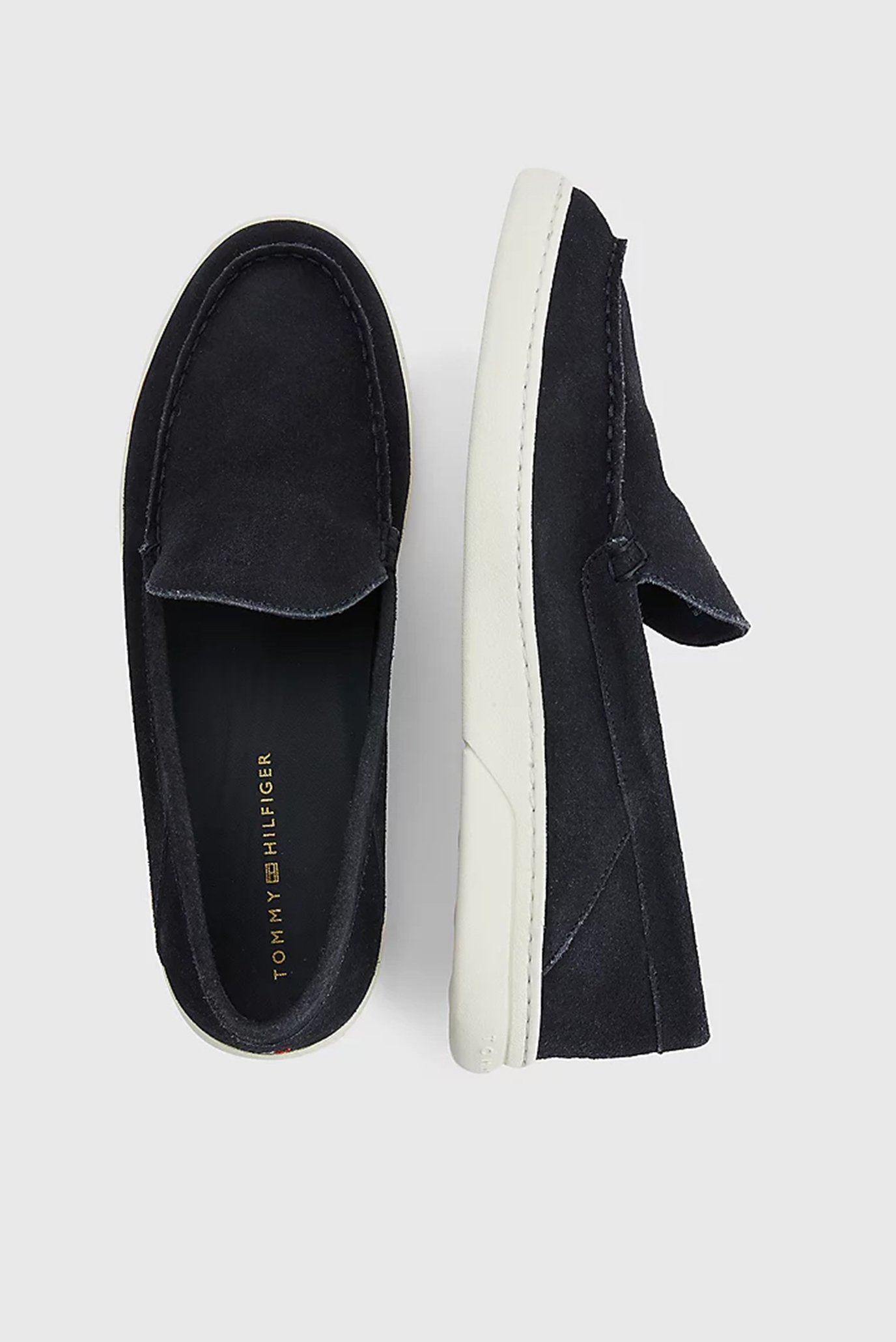 Мужские темно-синие замшевые лоферы TH COMFORT HYRBID 10