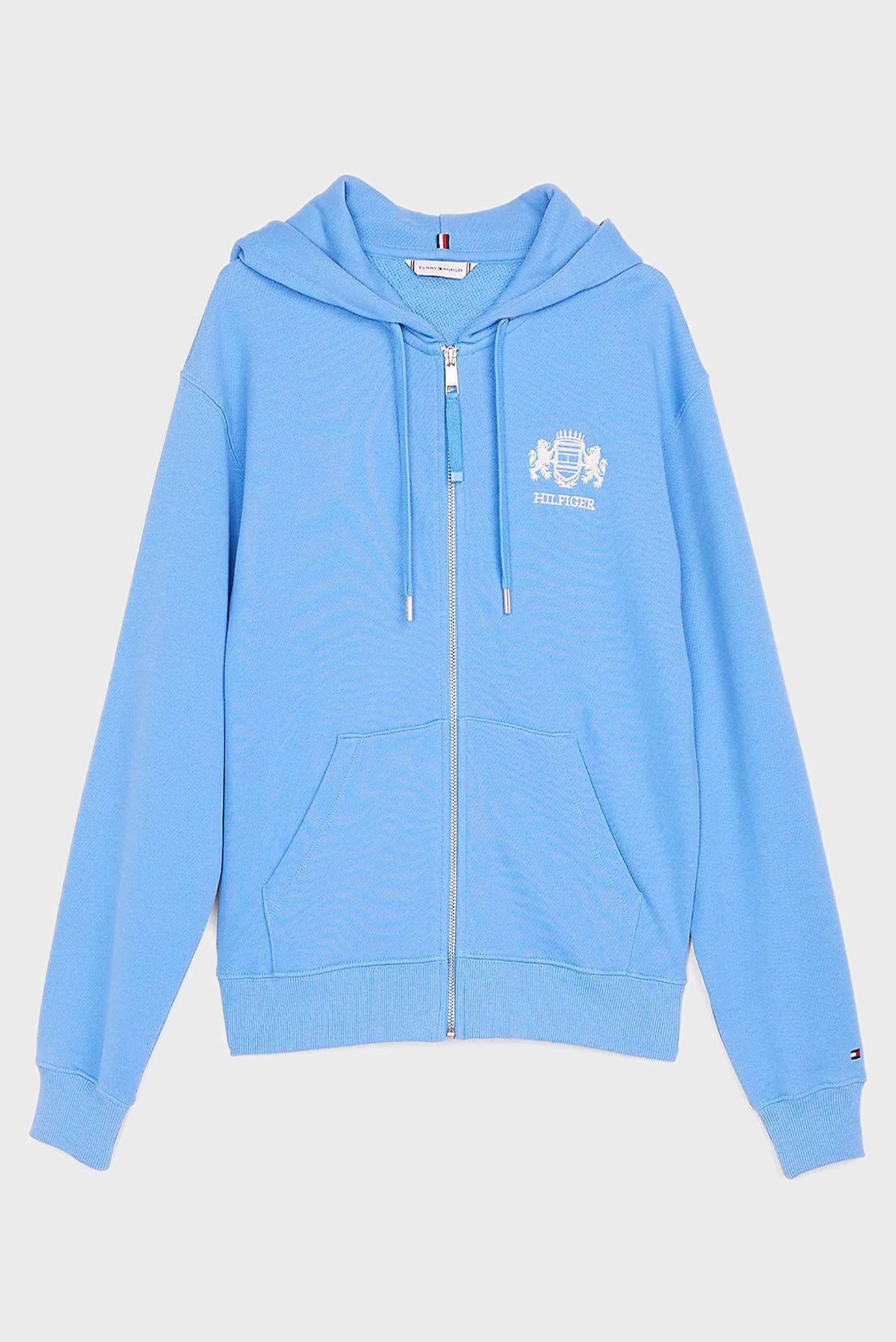 Женское голубое худи REG VARSITY ZIP HOODIE 5