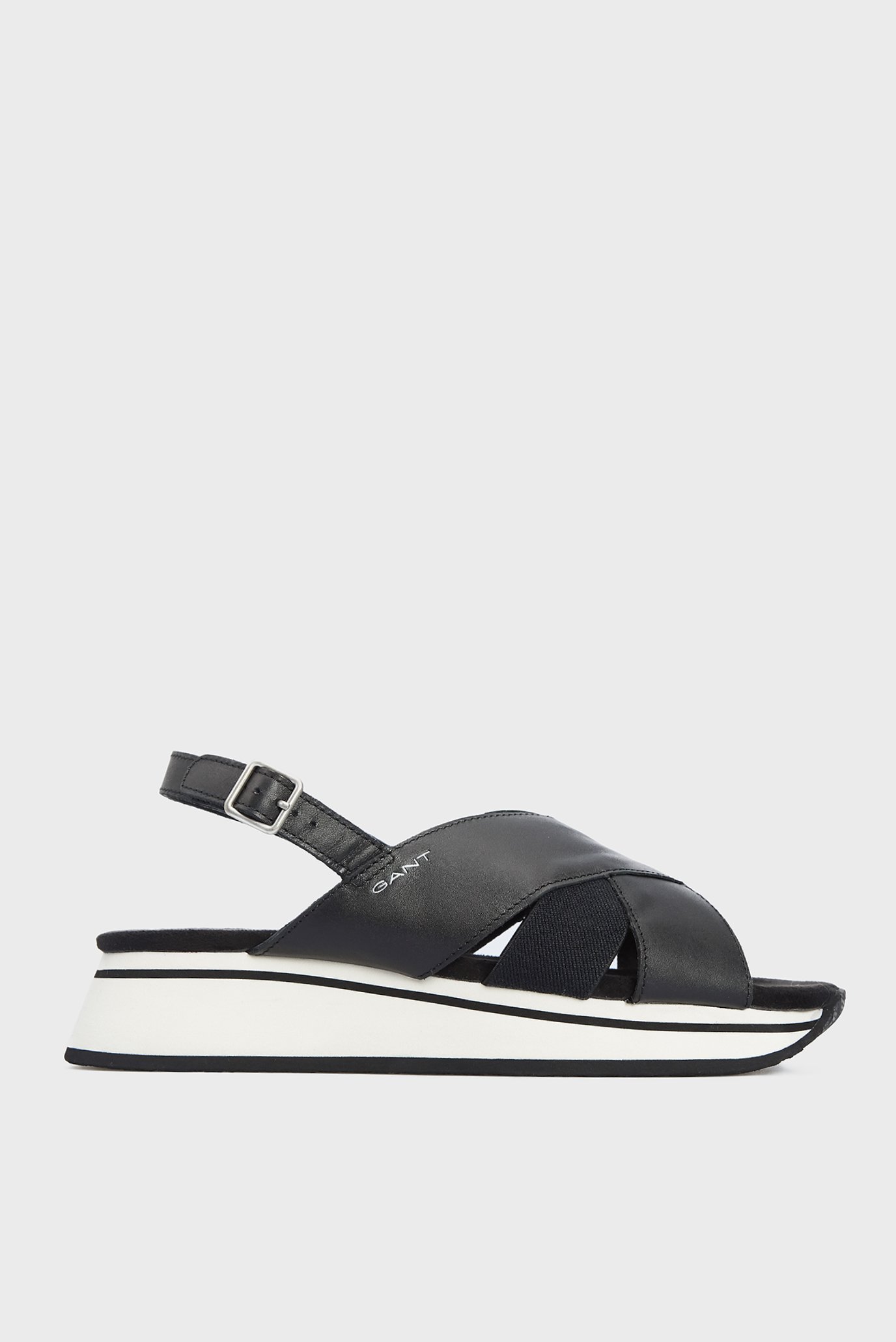 Женские черные кожаные сандалии JAIDYN 6