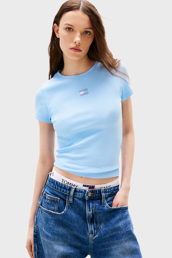 Футболка/TJW SLIM BADGE RIB TEE